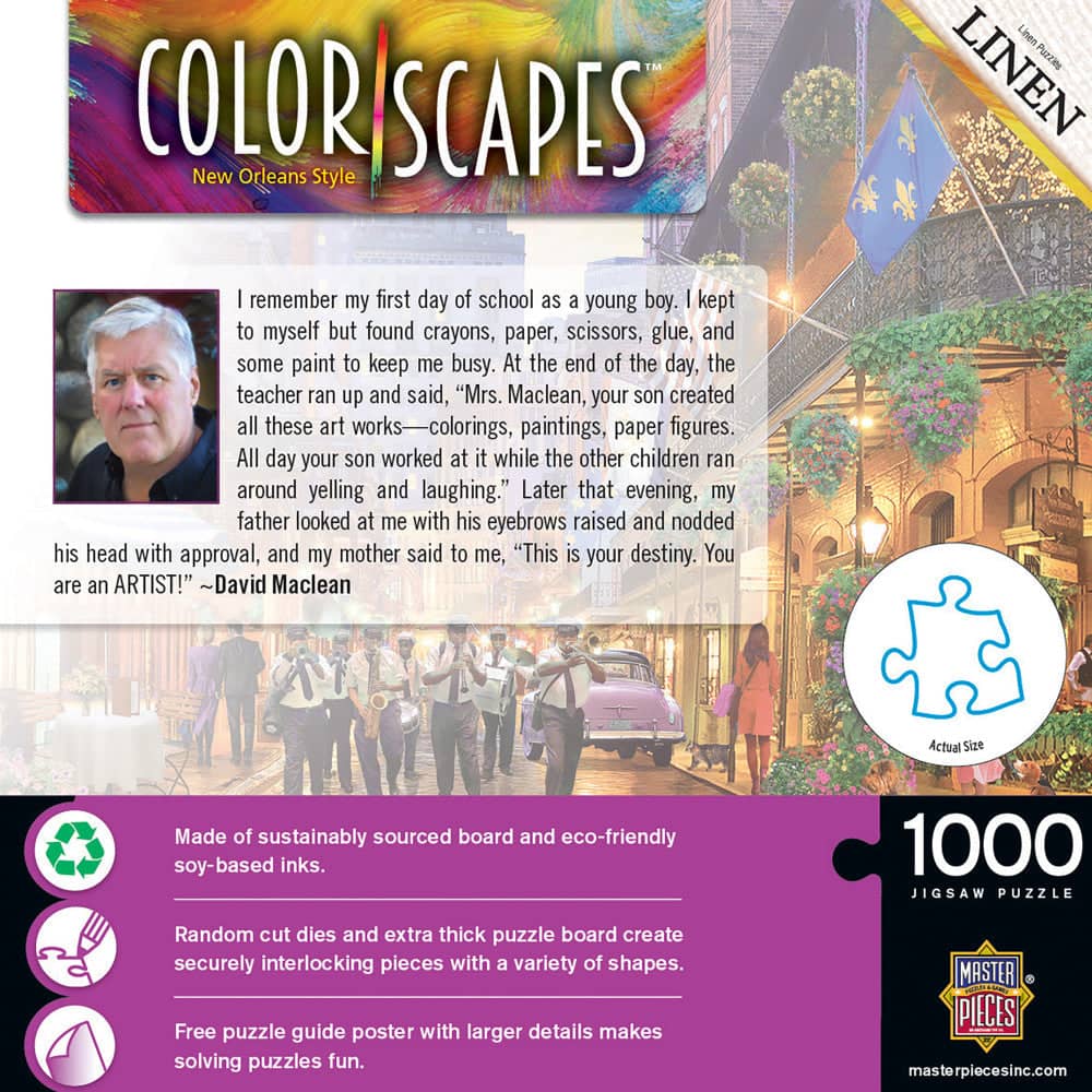 Colorscapes - New Orleans Style 1000 Piece Jigsaw Puzzle - Image 3