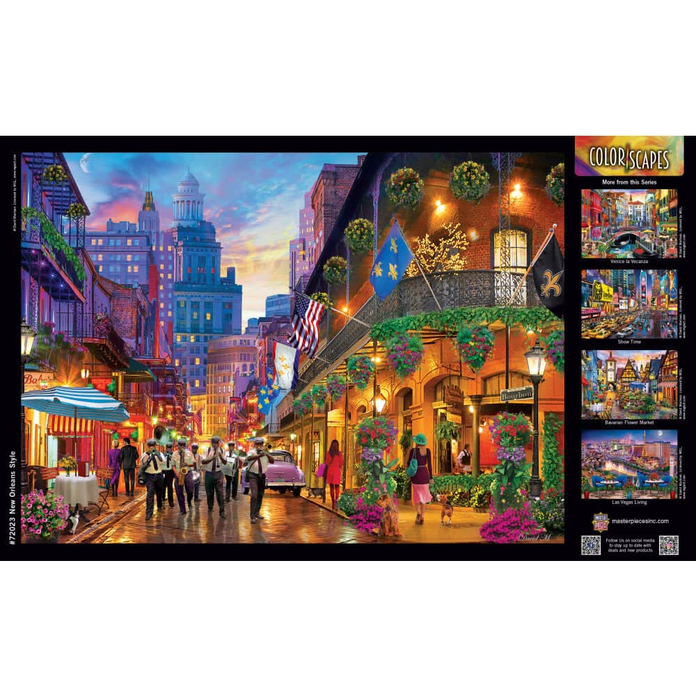 Colorscapes - New Orleans Style 1000 Piece Jigsaw Puzzle - Image 4