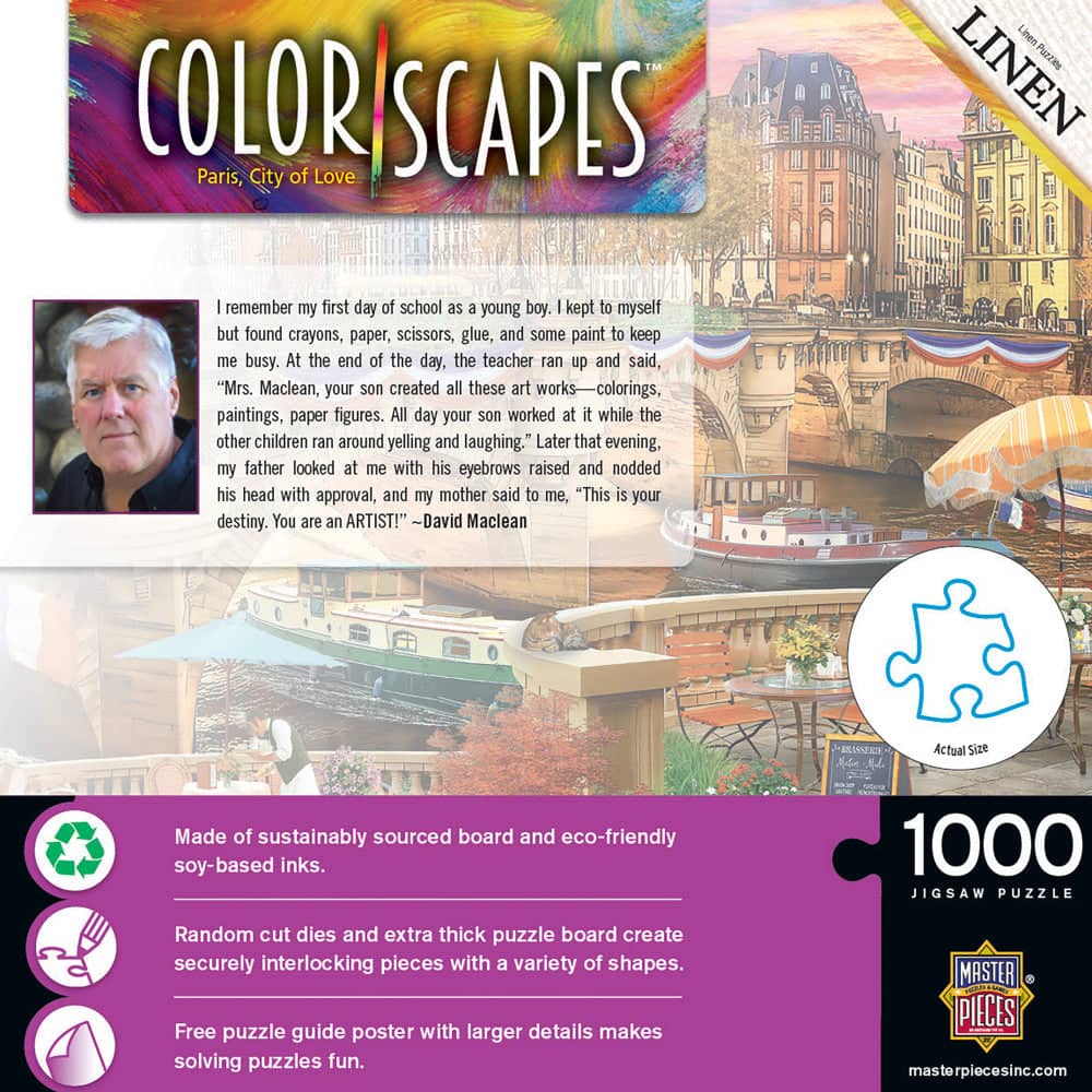Colorscapes - Paris, City of Love 1000 Piece Jigsaw Puzzle - Image 3