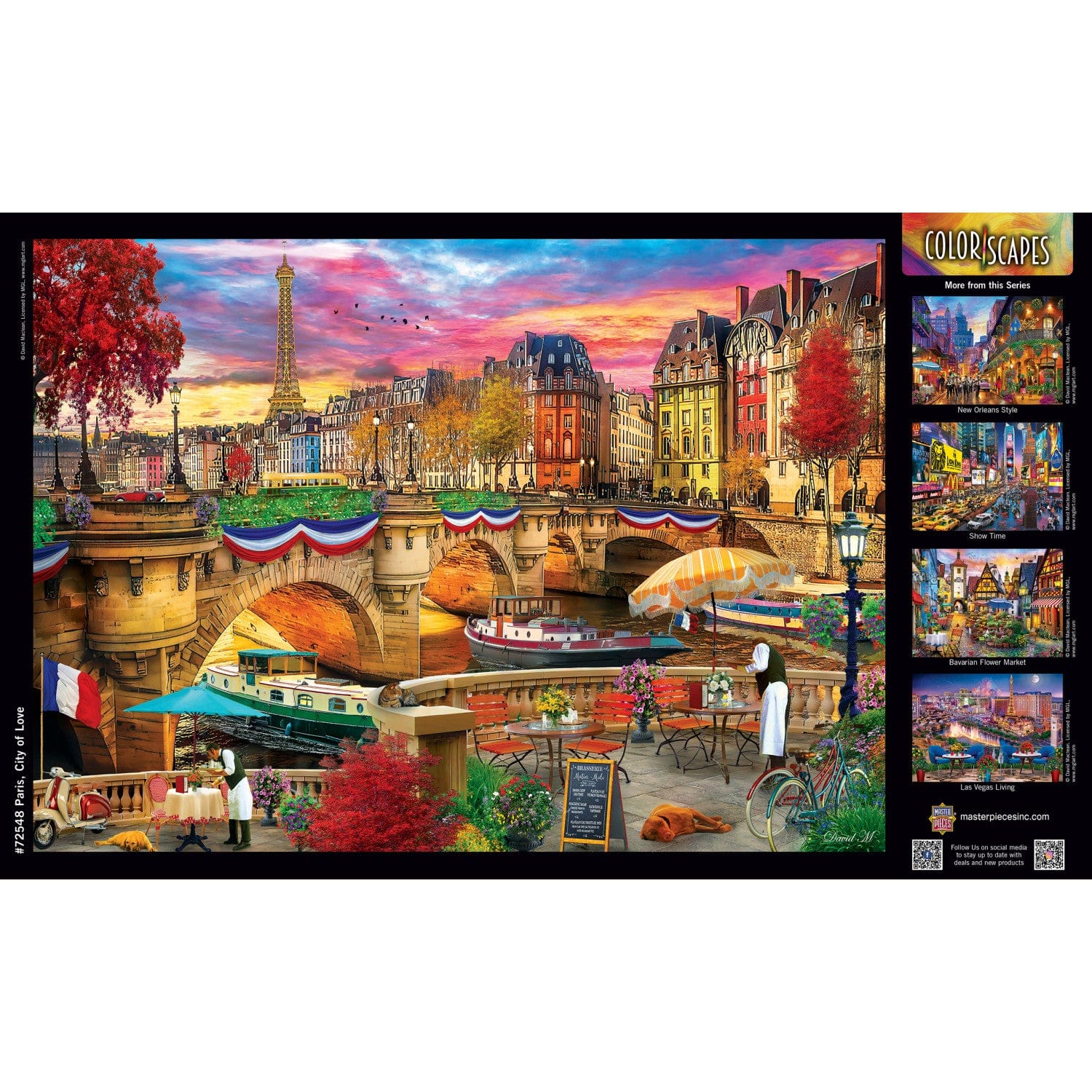 Colorscapes - Paris, City of Love 1000 Piece Jigsaw Puzzle - Image 4