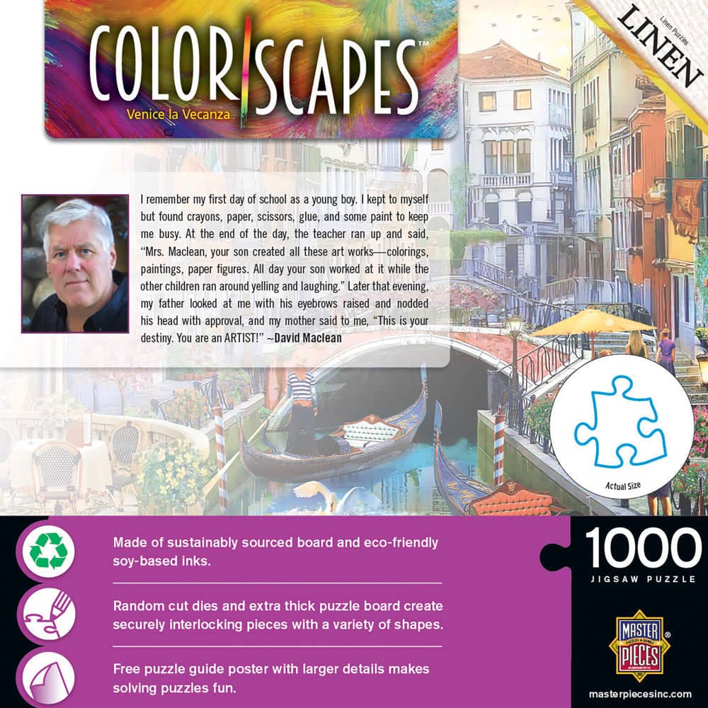 Colorscapes - Venice la Vecanza 1000 Piece Jigsaw Puzzle - Image 3