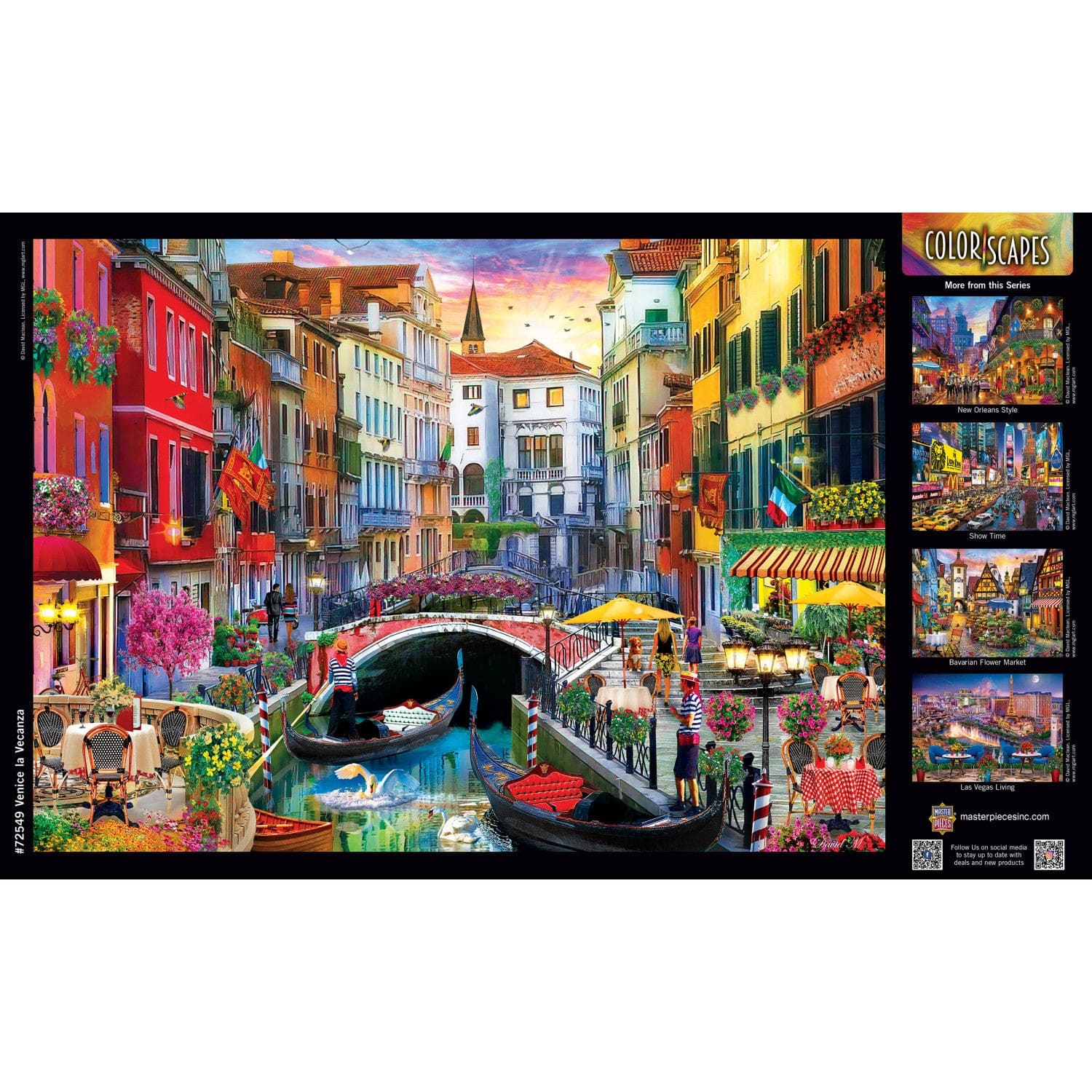 Colorscapes - Venice la Vecanza 1000 Piece Jigsaw Puzzle - Image 4