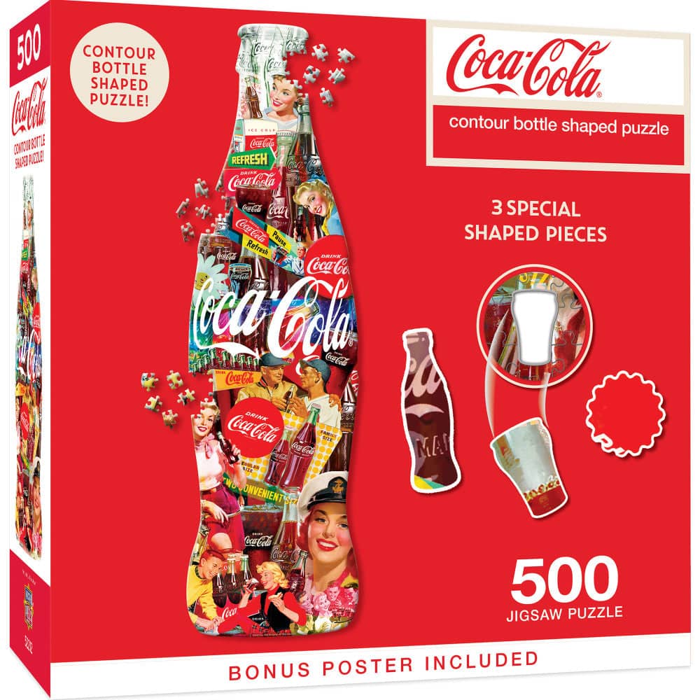 Shapes - Coca-Cola Bottle 500 Piece Jigsaw Puzzle