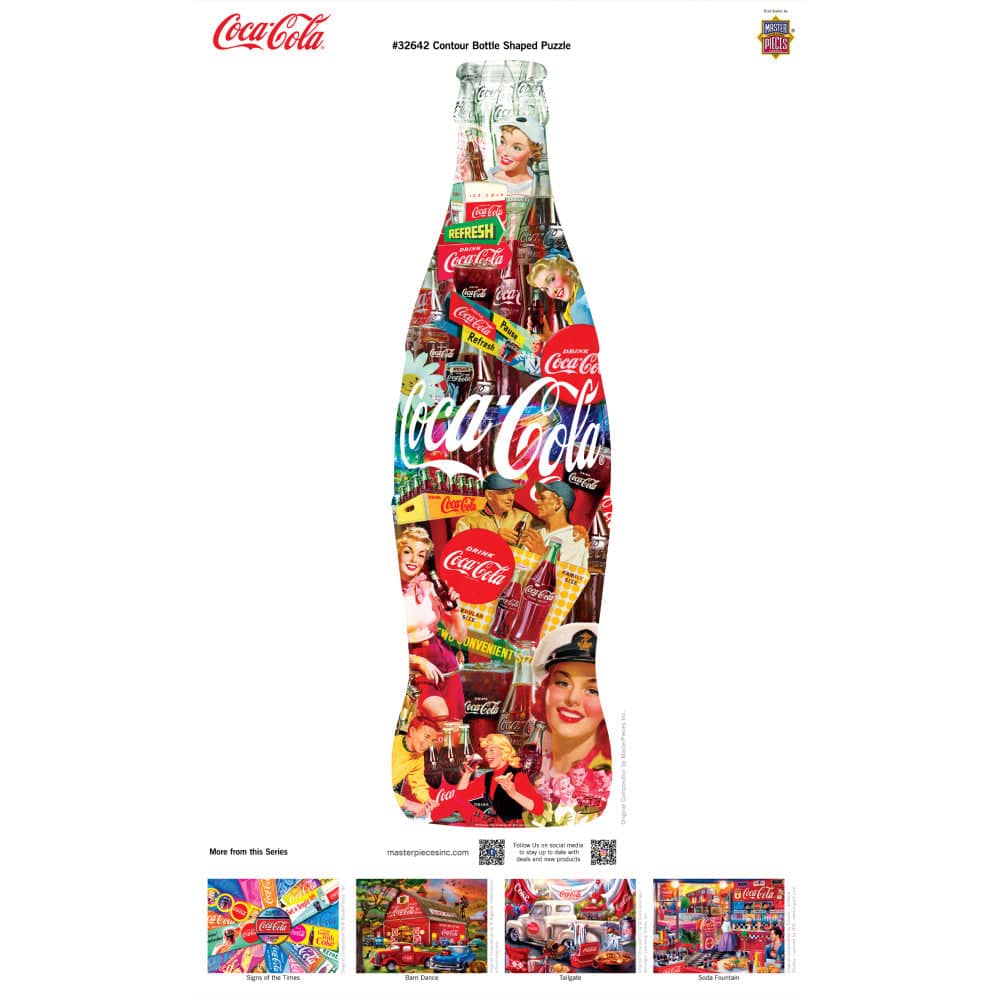 Shapes - Coca-Cola Bottle 500 Piece Jigsaw Puzzle - Image 4