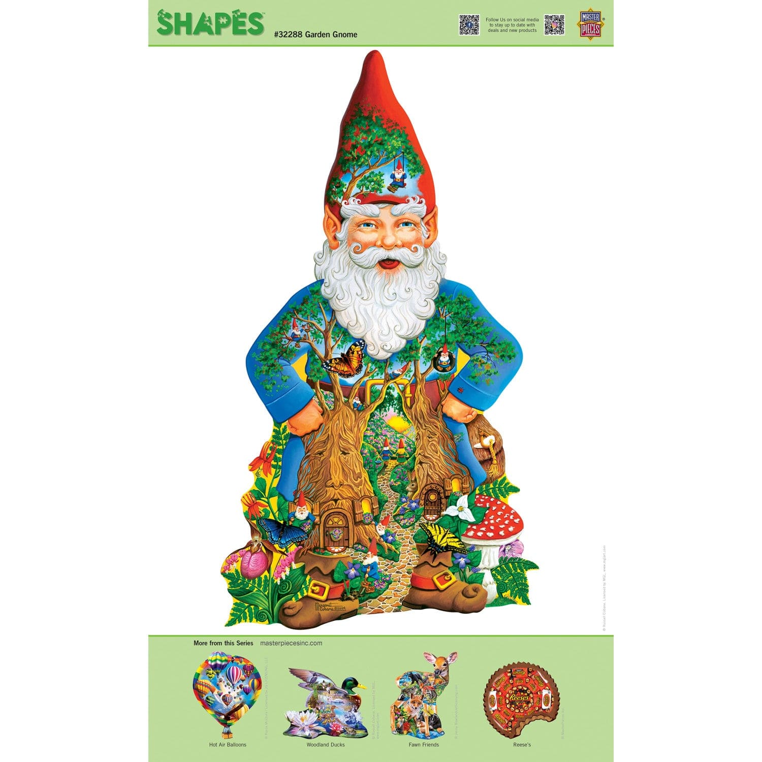 Shapes - Garden Gnome 500 Piece Jigsaw Puzzle - Image 4