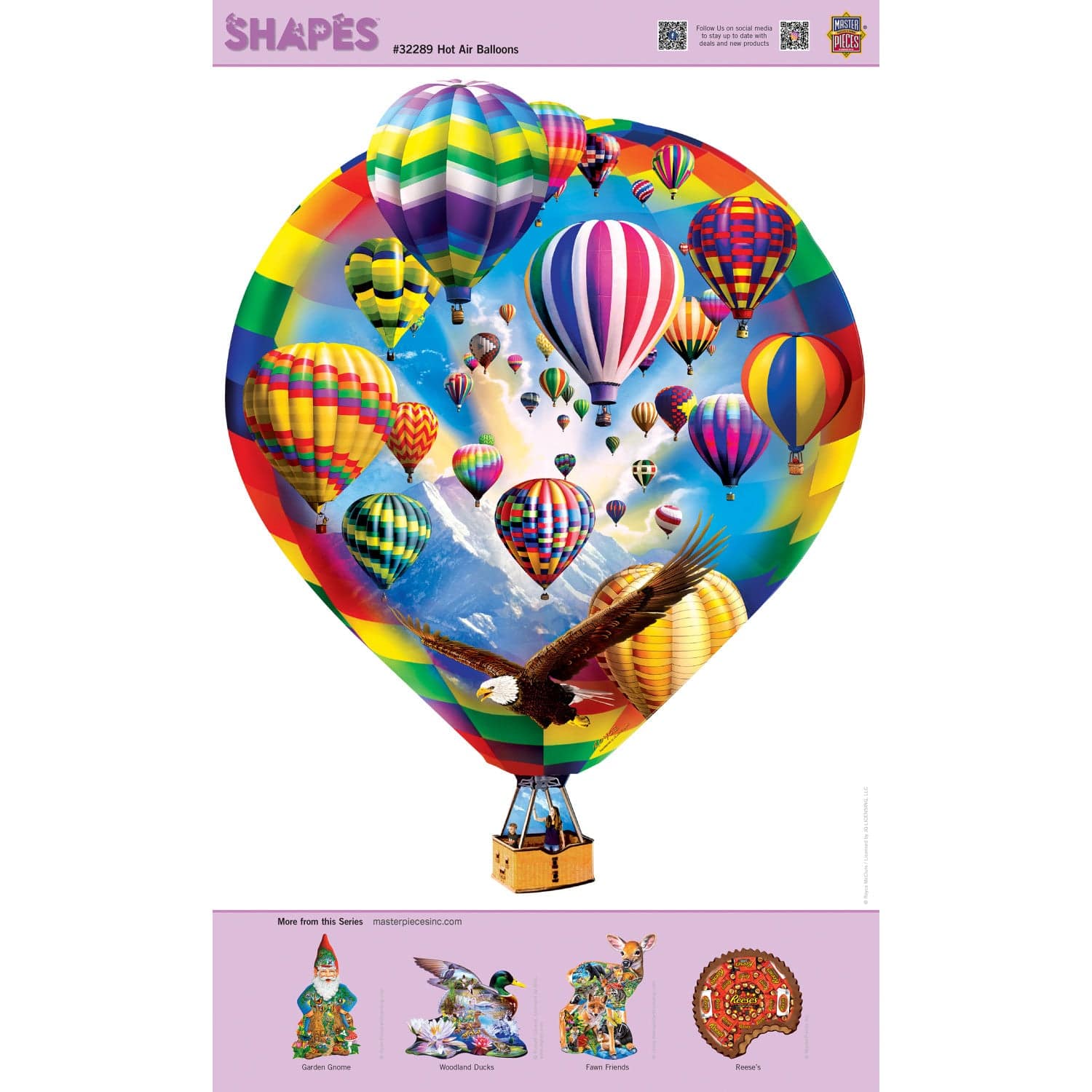 Shapes - Hot Air Balloons 500 Piece Jigsaw Puzzle - Image 4