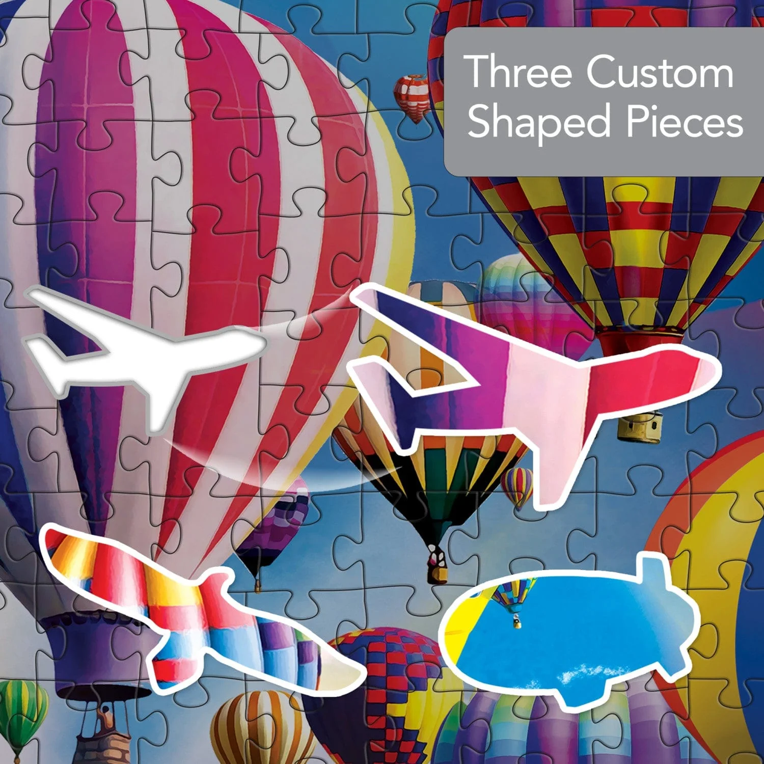 Shapes - Hot Air Balloons 500 Piece Jigsaw Puzzle - Image 5