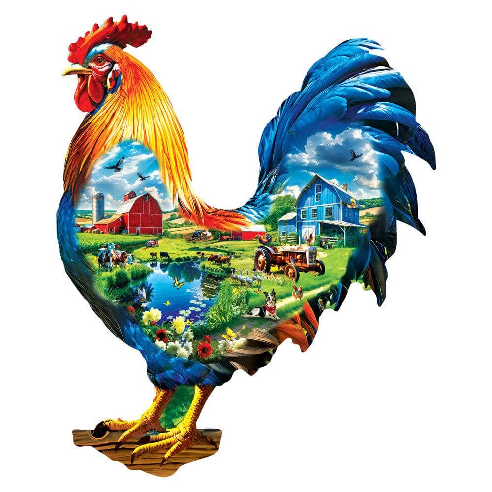 Shapes - The Rooster's Song 500 Piece Jigsaw Puzzle - Image 2