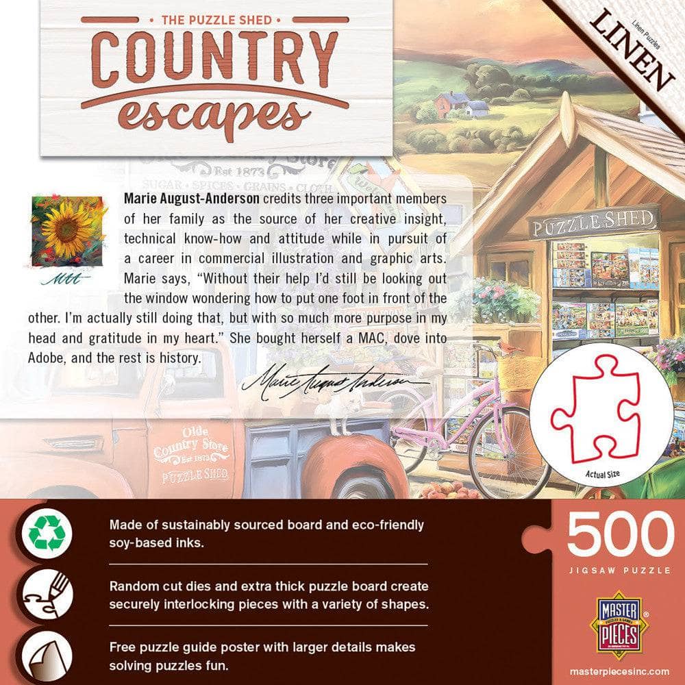 Country Escapes - The Puzzle Shed 500 Piece Jigsaw Puzzle - Image 3