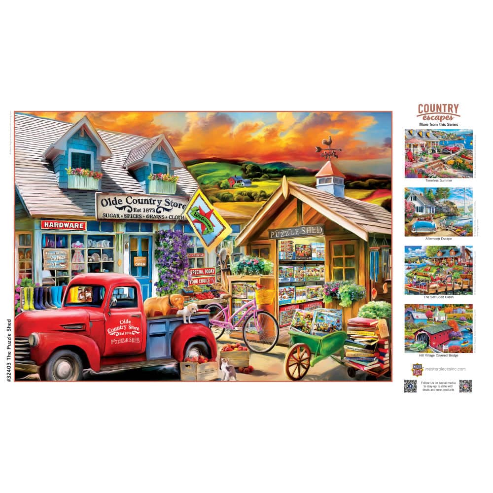 Country Escapes - The Puzzle Shed 500 Piece Jigsaw Puzzle - Image 4