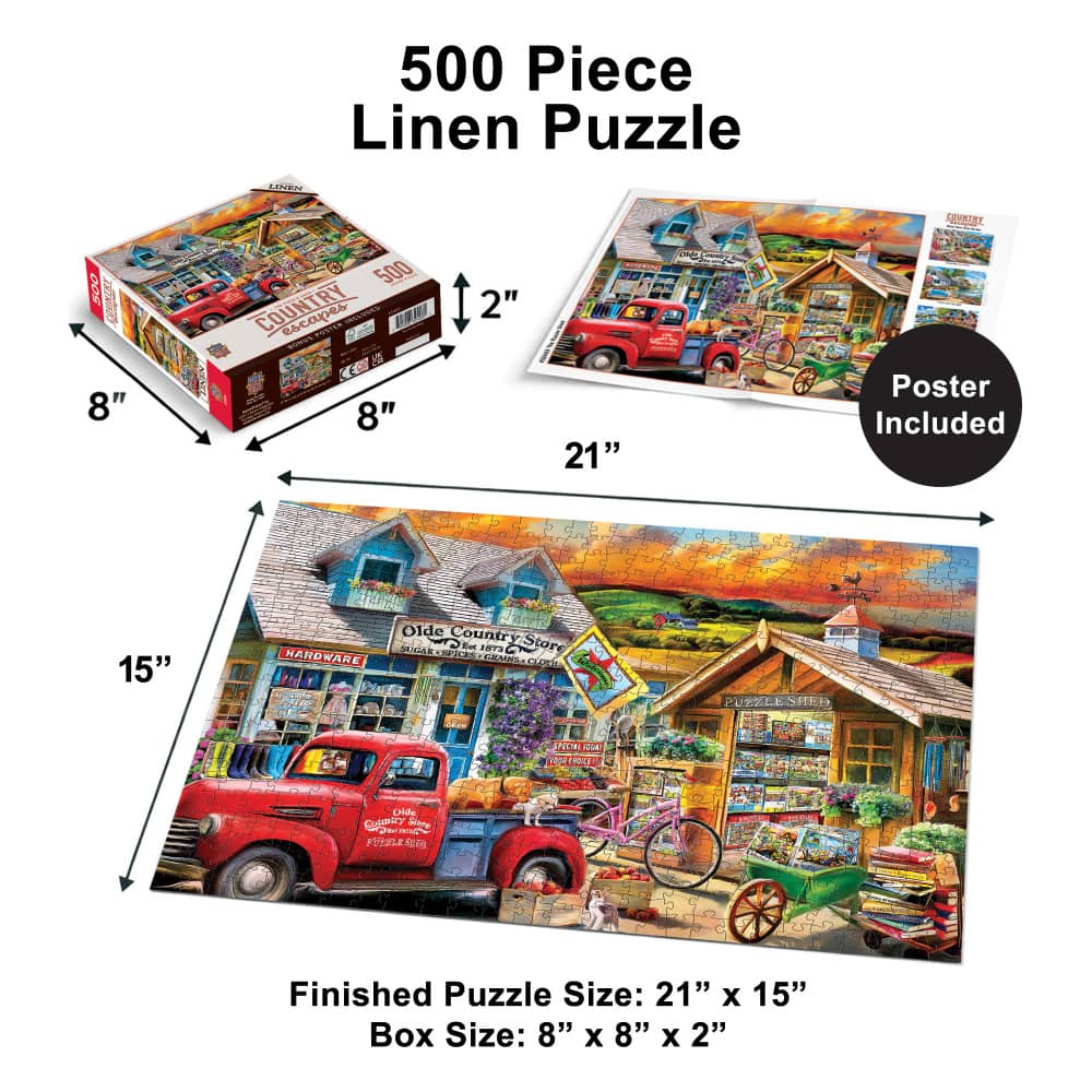 Country Escapes - The Puzzle Shed 500 Piece Jigsaw Puzzle - Image 5