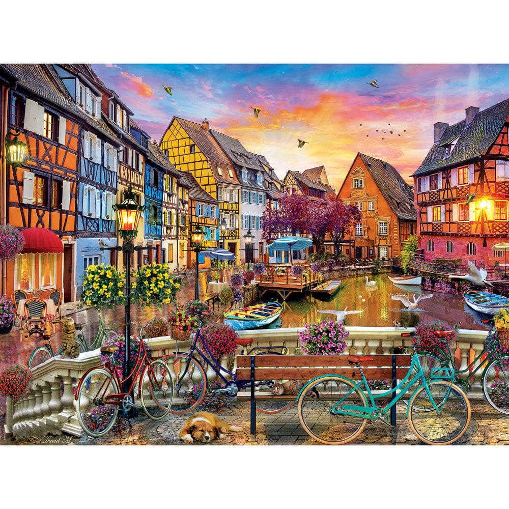Cycling at Colmar France - Jigsaw Puzzle