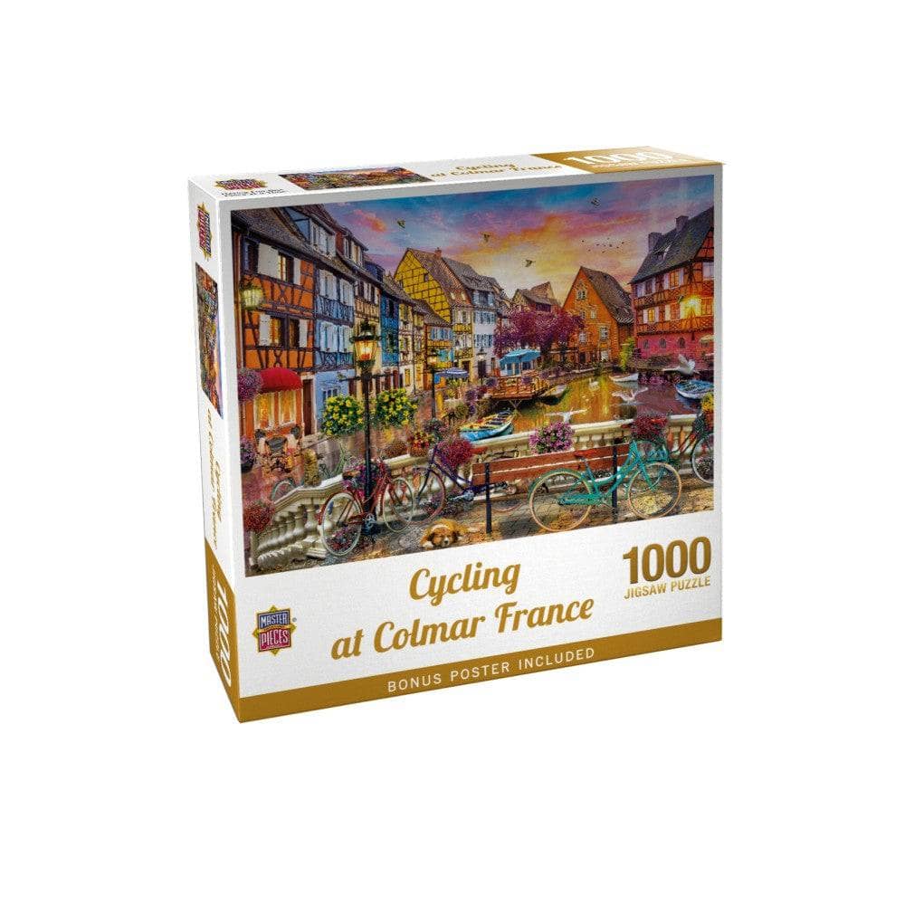 Cycling at Colmar France - Jigsaw Puzzle - Image 2