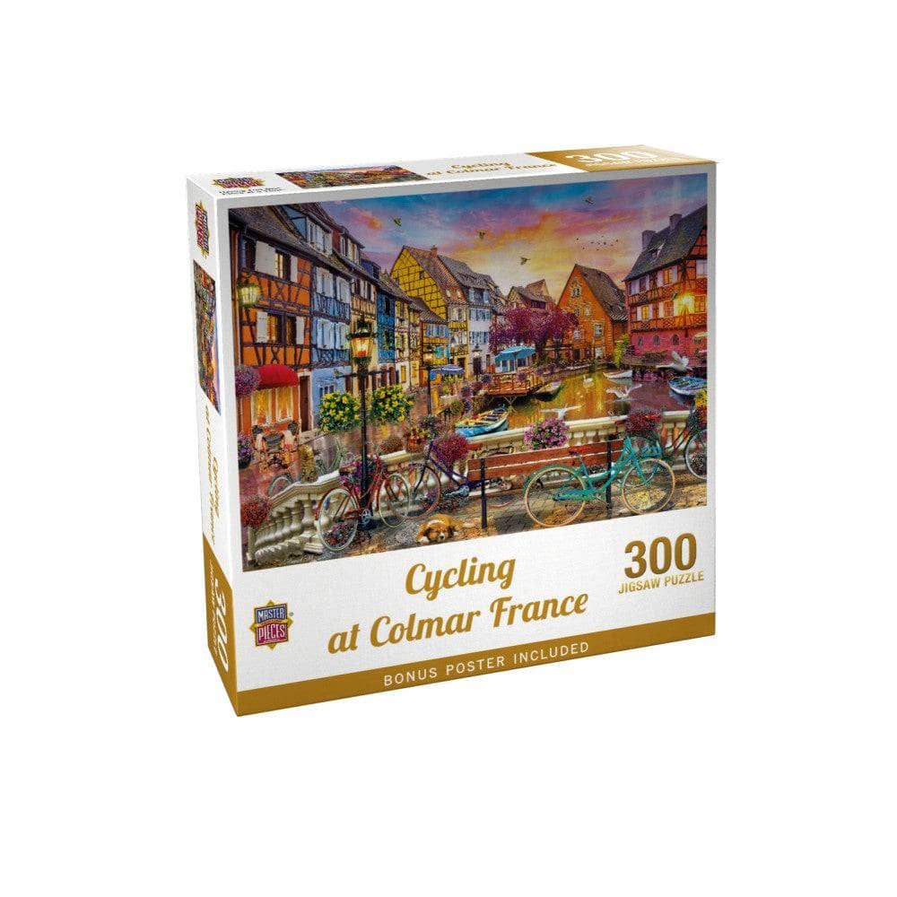 Cycling at Colmar France - Jigsaw Puzzle - Image 3