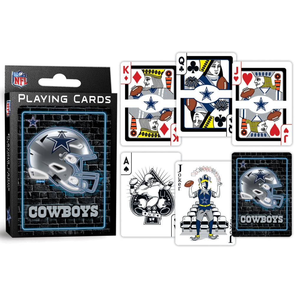 Dallas Cowboys Neon-Styled Playing Cards - 54 Card Deck - Image 3