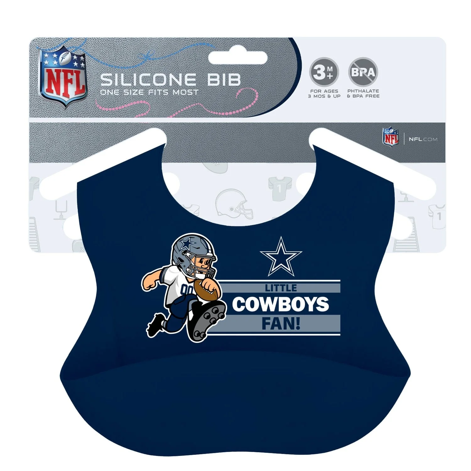 Dallas Cowboys - NFL Silicone Bib - Image 2