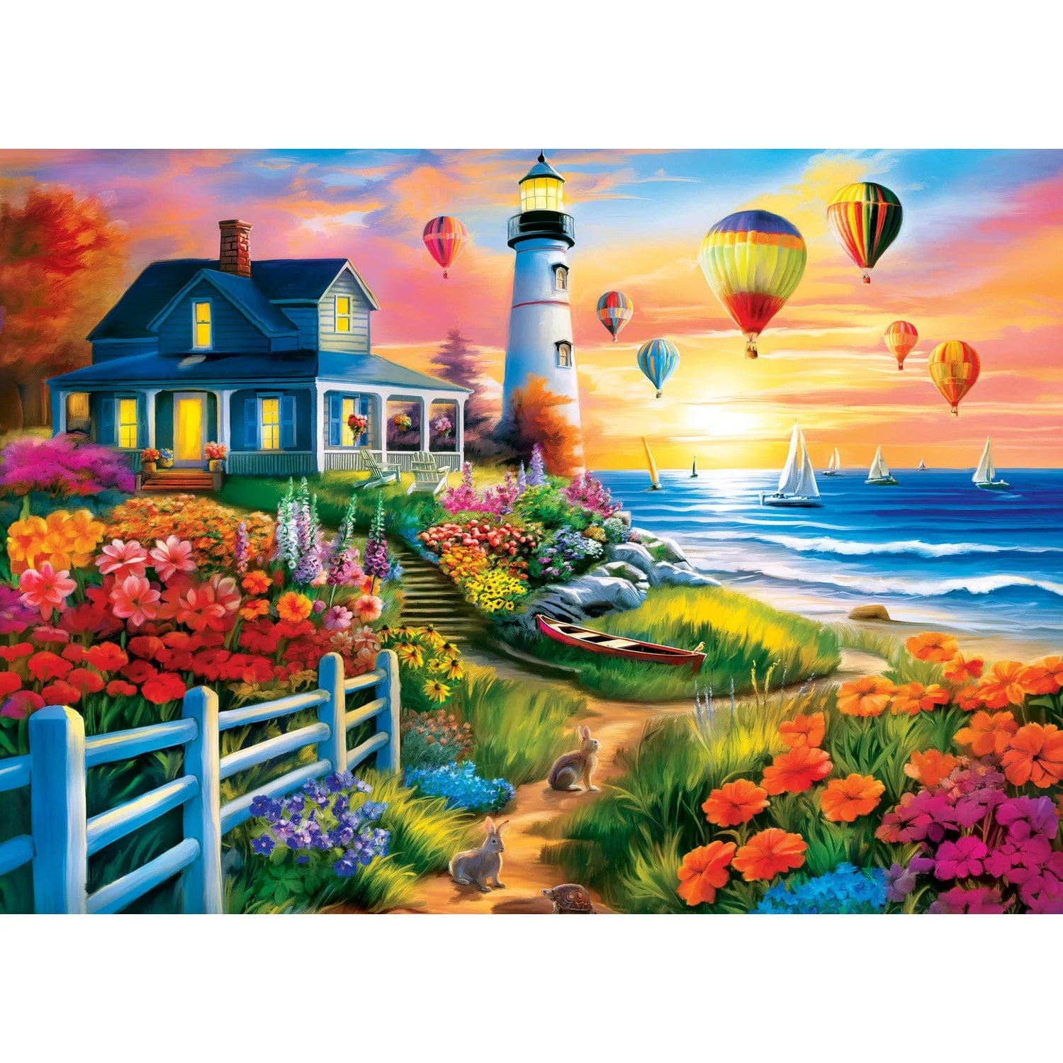Art Gallery - Daybreak Balloons 1000 Piece Jigsaw Puzzle - Image 2