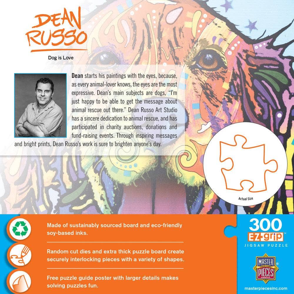 Dean Russo - Dog is Love 300 Piece EZ Grip Jigsaw Puzzle - Image 3