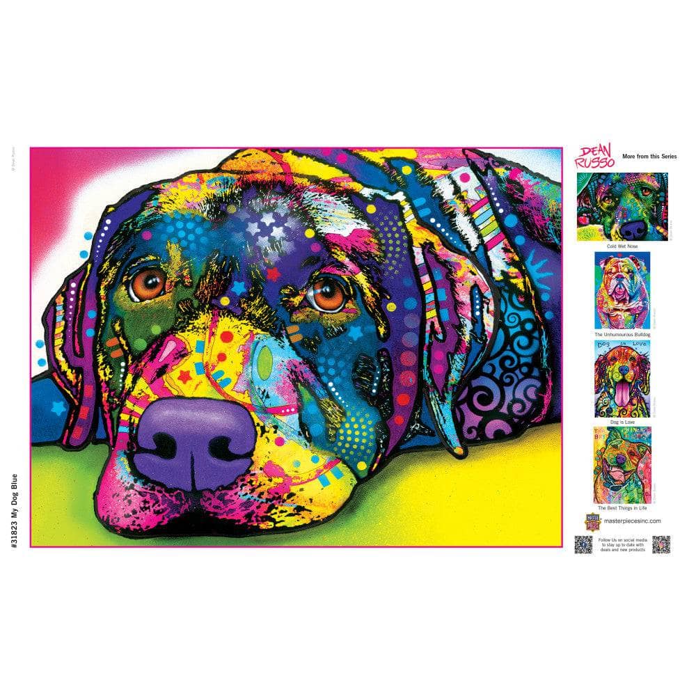 Dean Russo - My Dog Blue 300 Piece EZ Grip Jigsaw Puzzle - Image 4