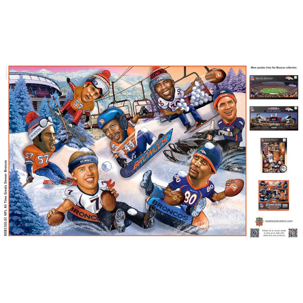 Denver Broncos - All Time Greats 500 Piece Jigsaw Puzzle - Image 4
