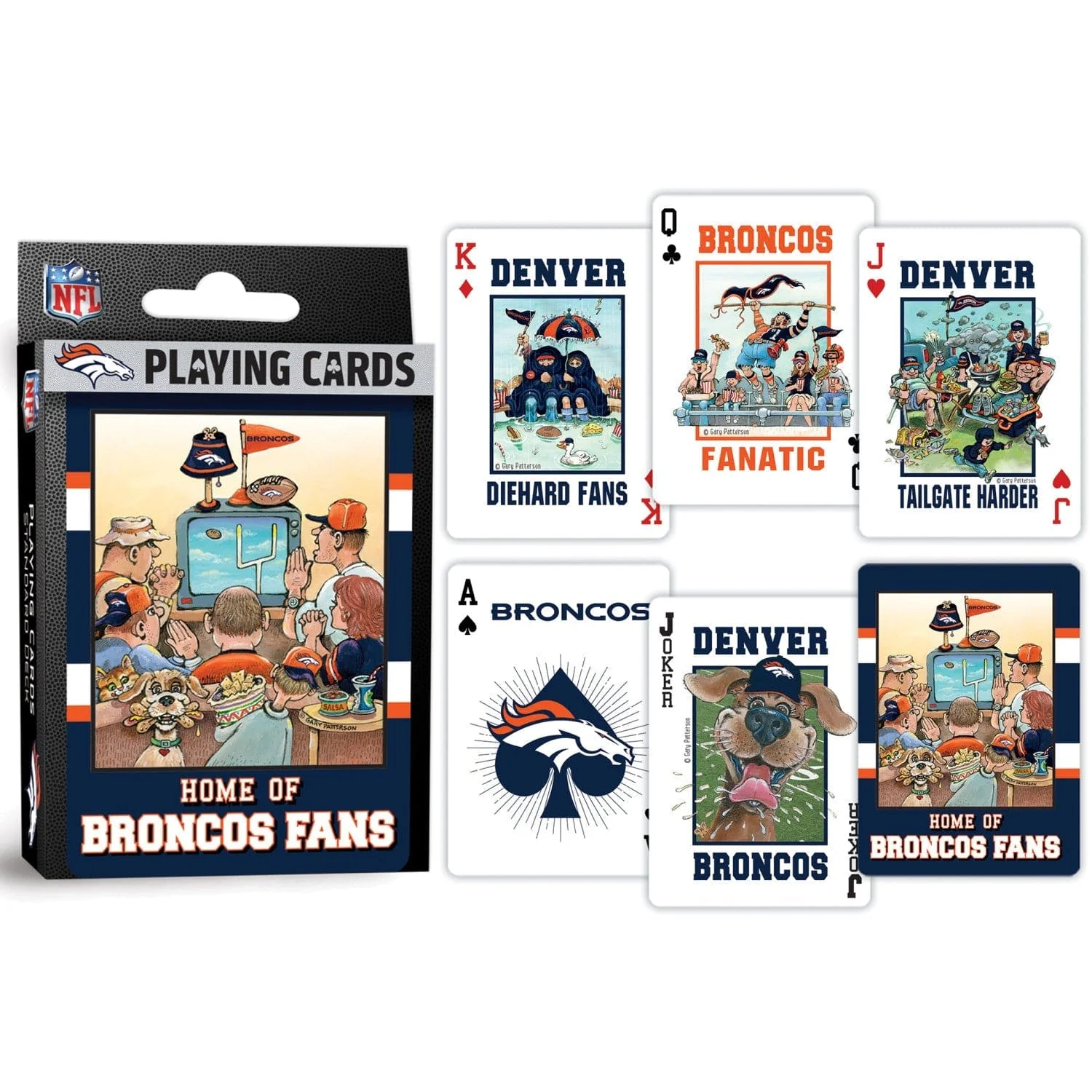 Denver Broncos Fan Deck Playing Cards - 54 Card Deck - Image 3