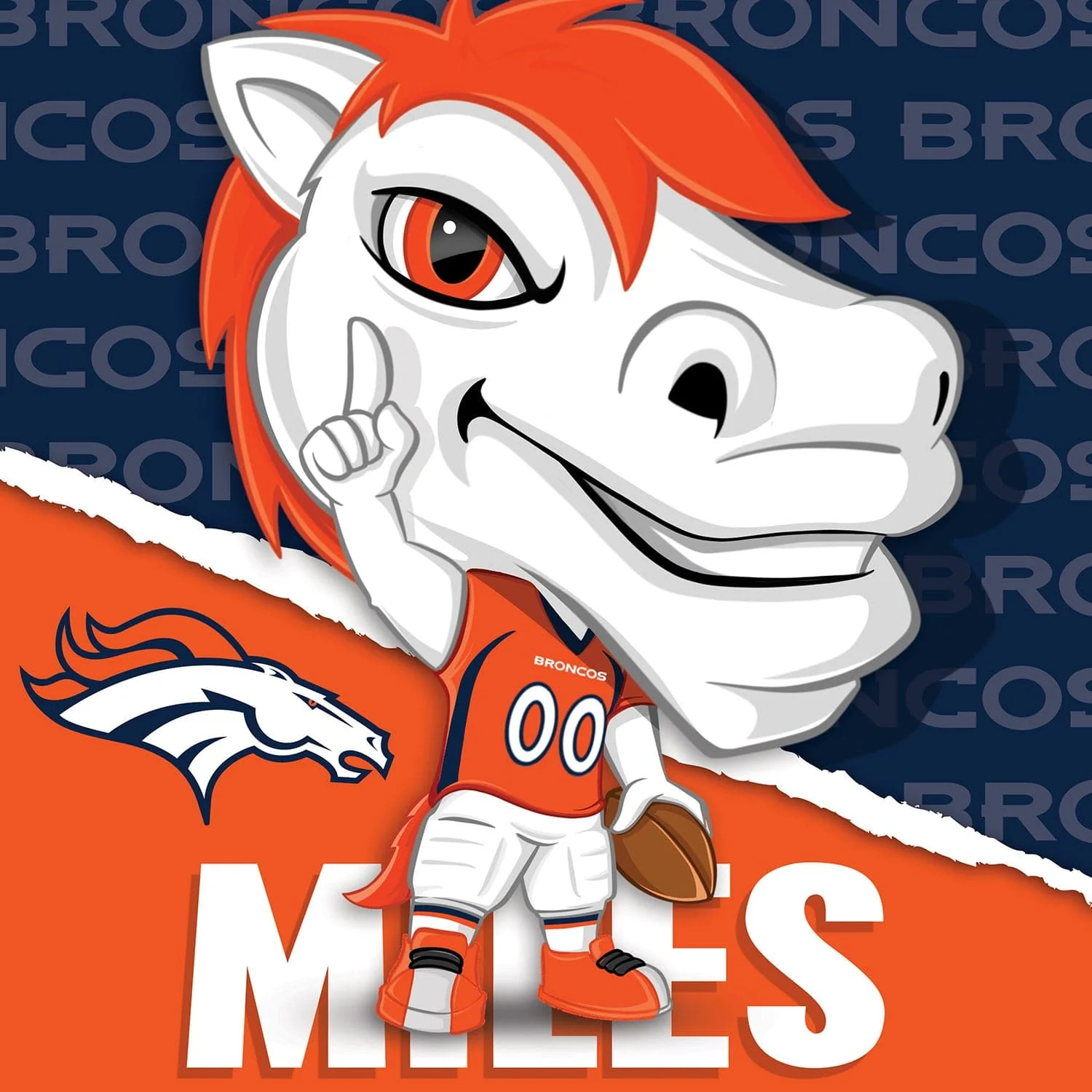 Denver Broncos - NFL Mascot 100 Piece Jigsaw Puzzle - Image 2
