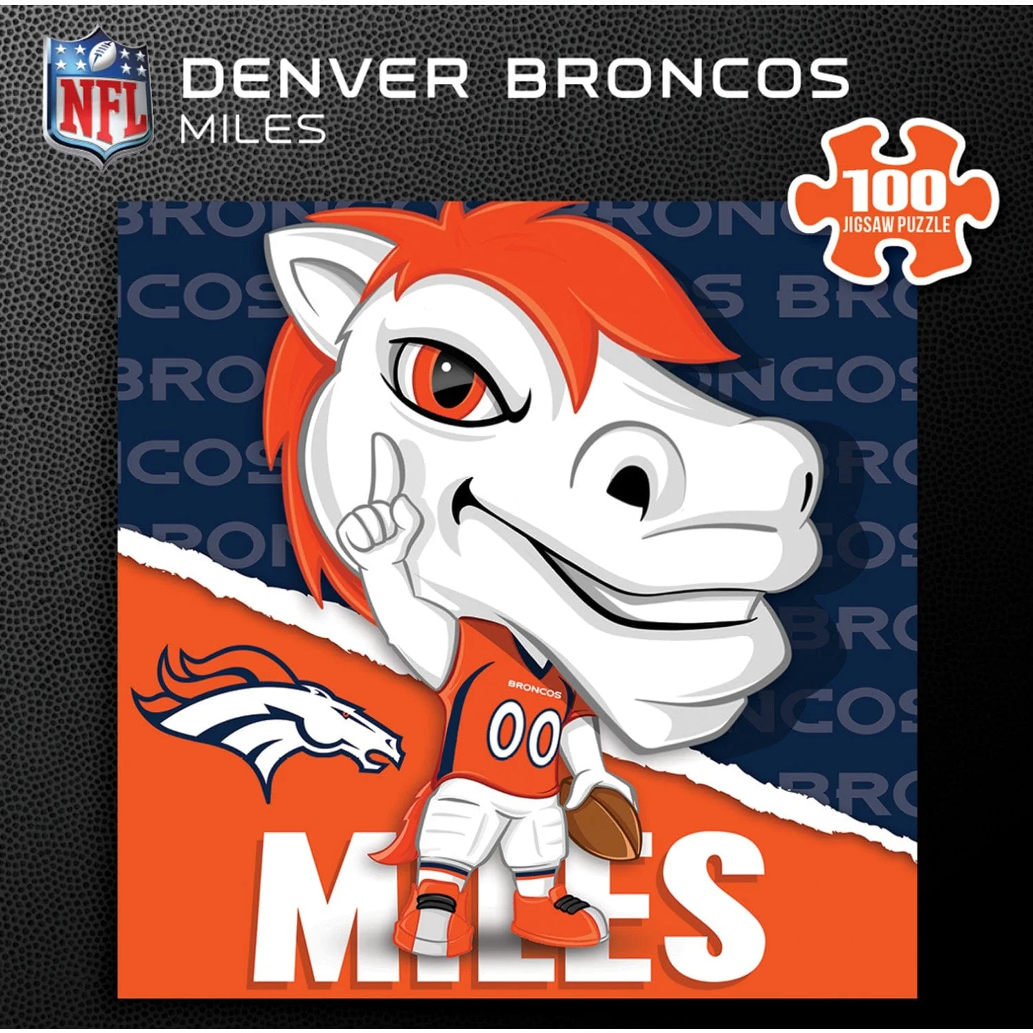 Denver Broncos - NFL Mascot 100 Piece Jigsaw Puzzle - Image 3