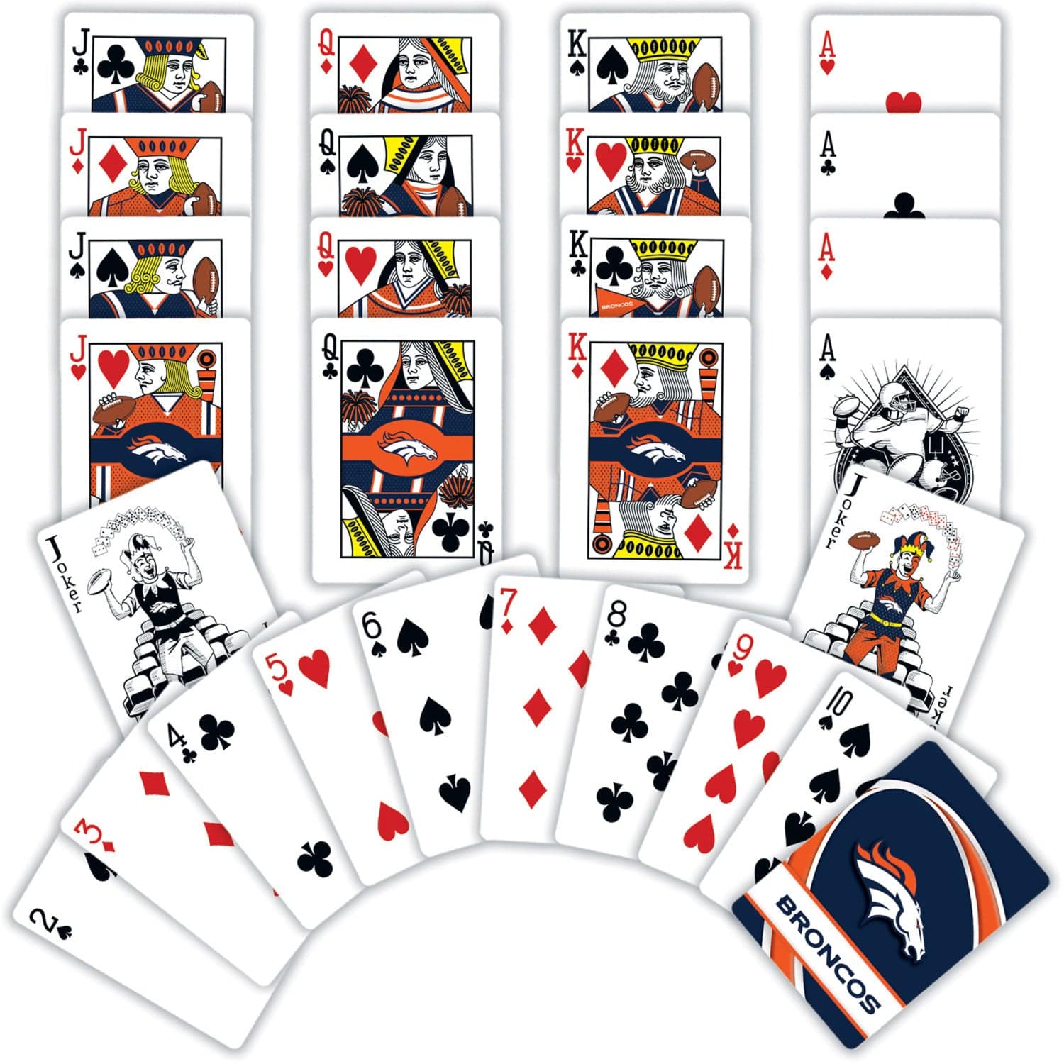 Denver Broncos Playing Cards - 54 Card Deck - Image 2