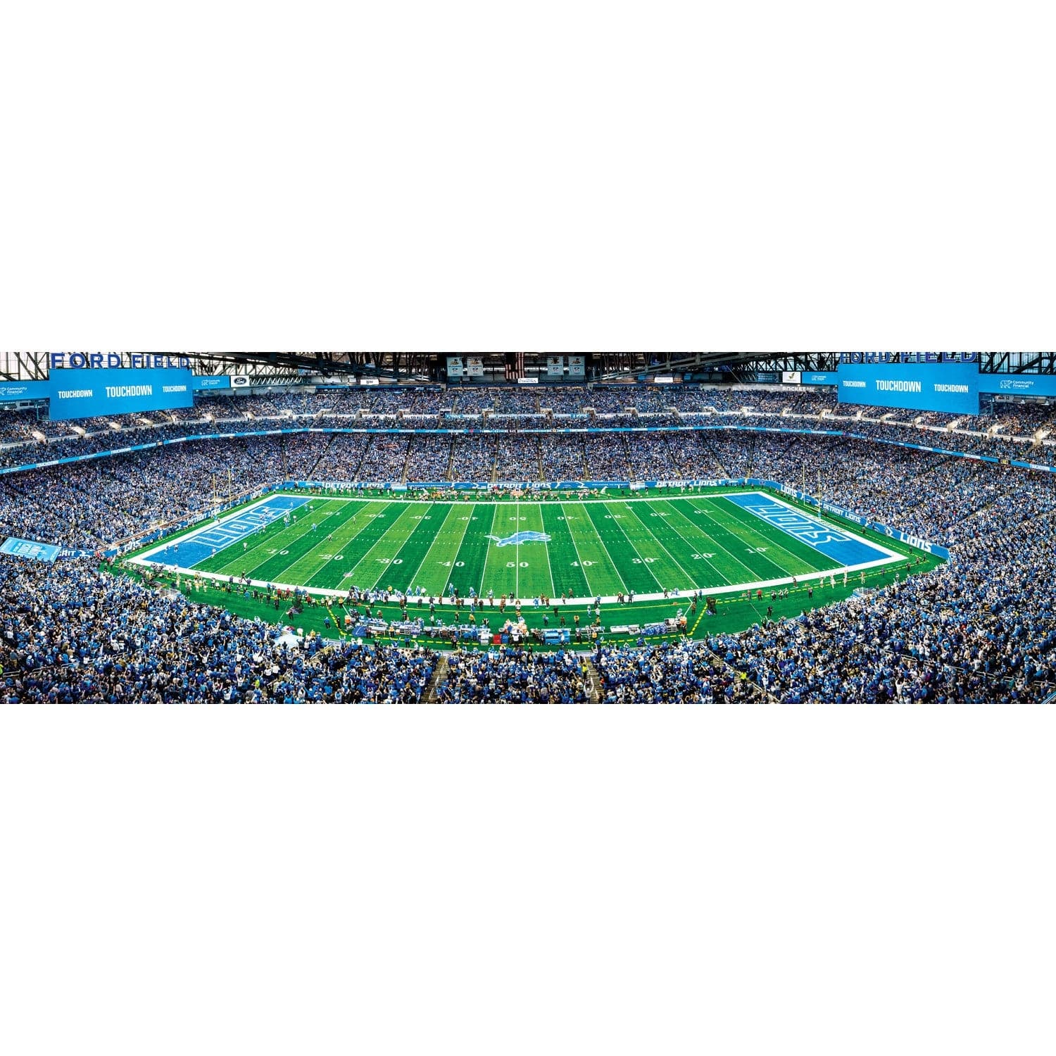 Detroit Lions - 1000 Piece Panoramic Jigsaw Puzzle - Image 2