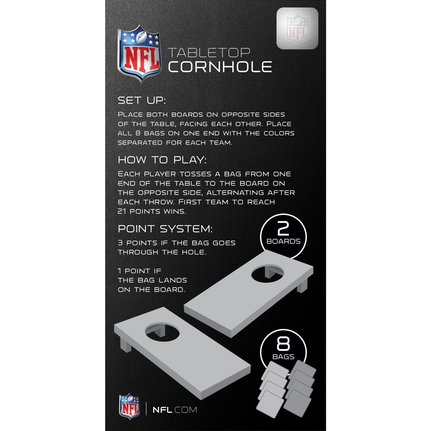 Detroit Lions - NFL Tabletop Cornhole - Image 3