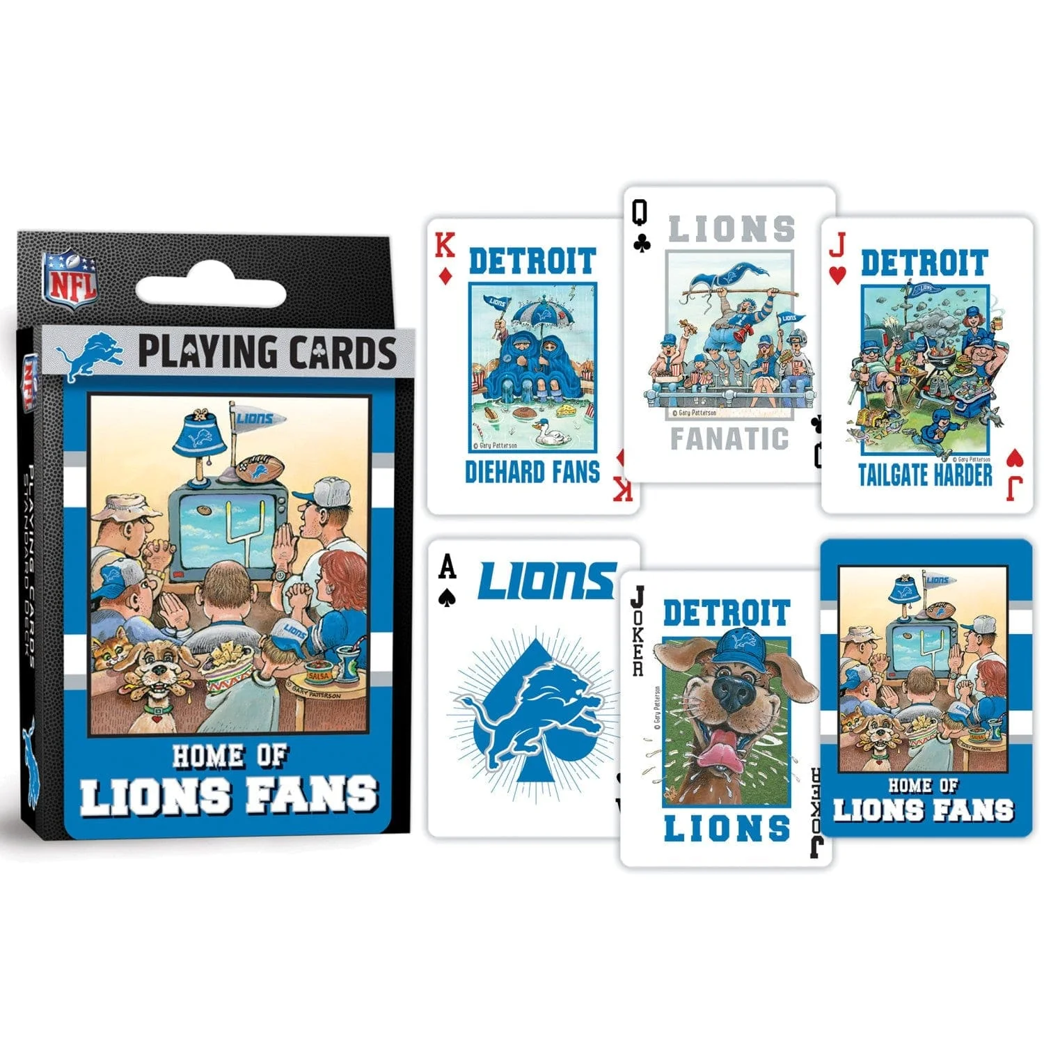 Detroit Lions Fan Deck Playing Cards - 54 Card Deck - Image 3