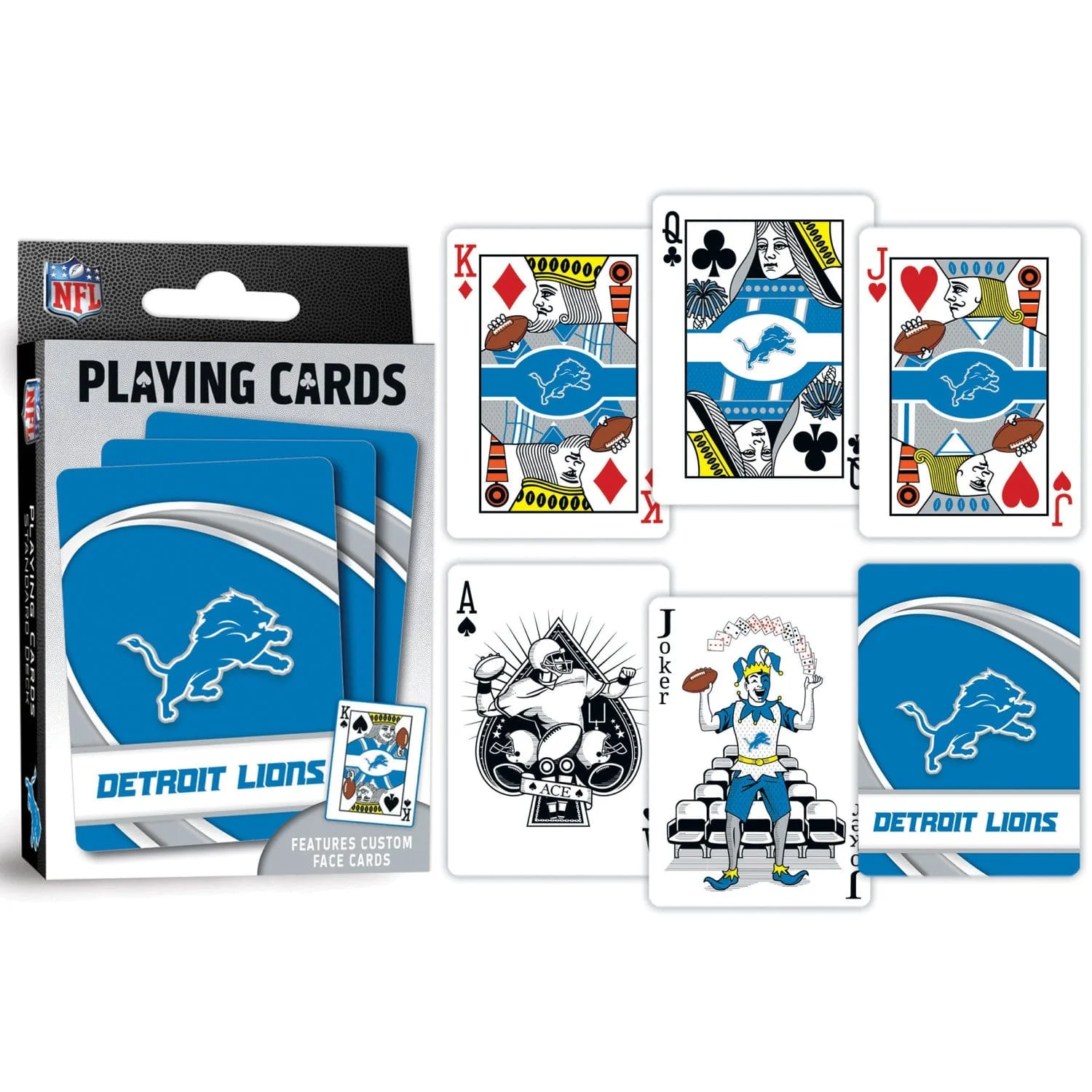 Detroit Lions Playing Cards - 54 Card Deck - Image 3