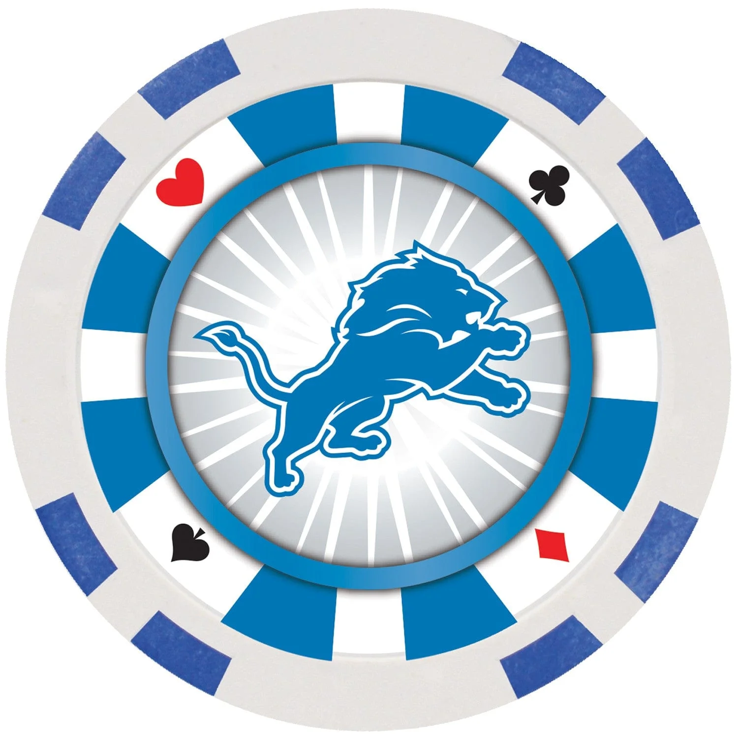 Detroit Lions 100 Piece Poker Chips - Image 2