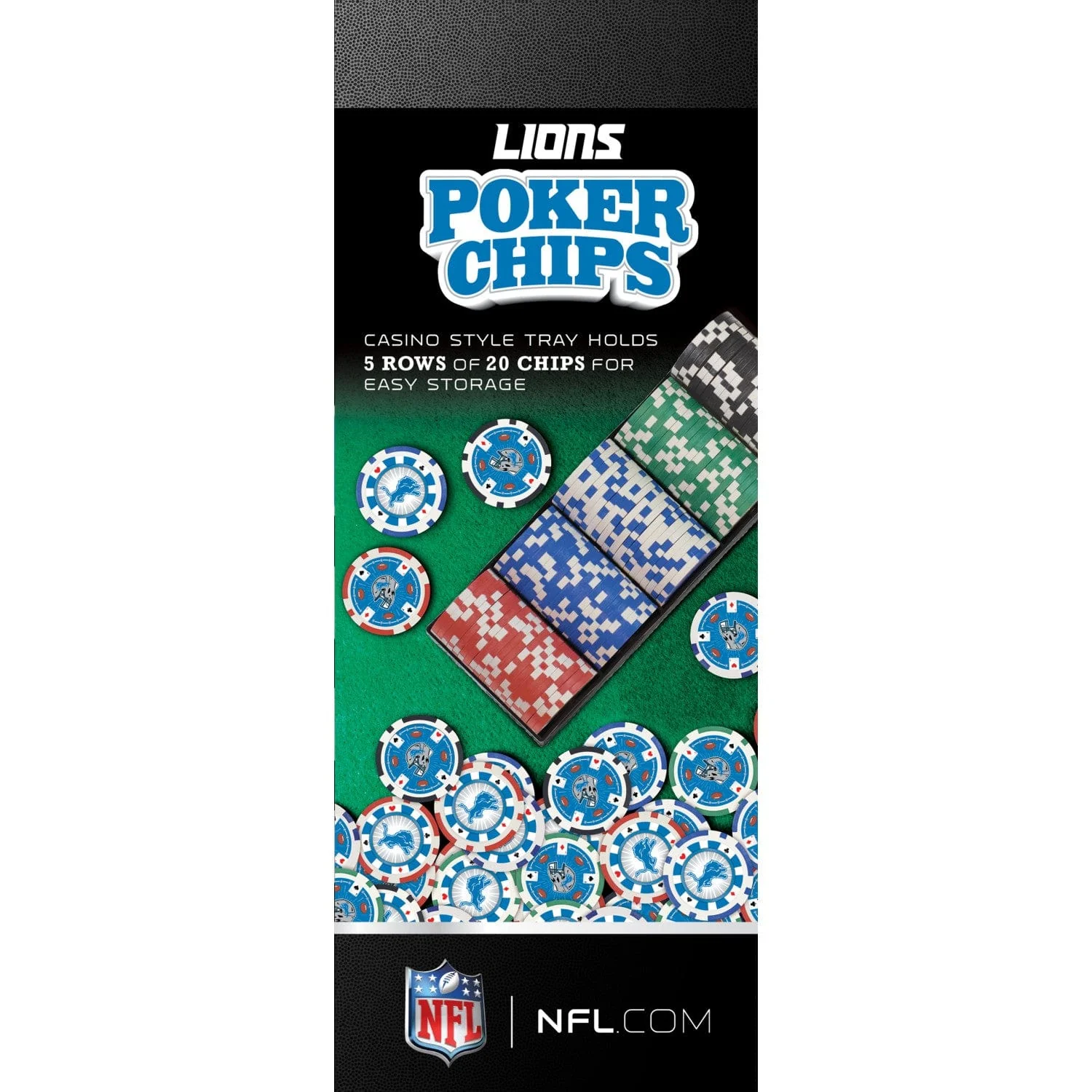 Detroit Lions 100 Piece Poker Chips - Image 4
