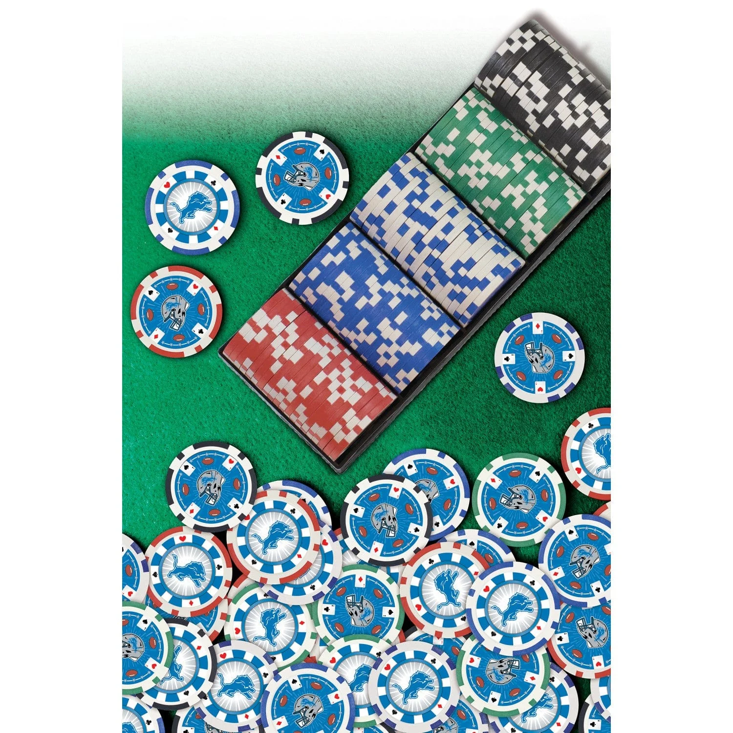 Detroit Lions 100 Piece Poker Chips - Image 5