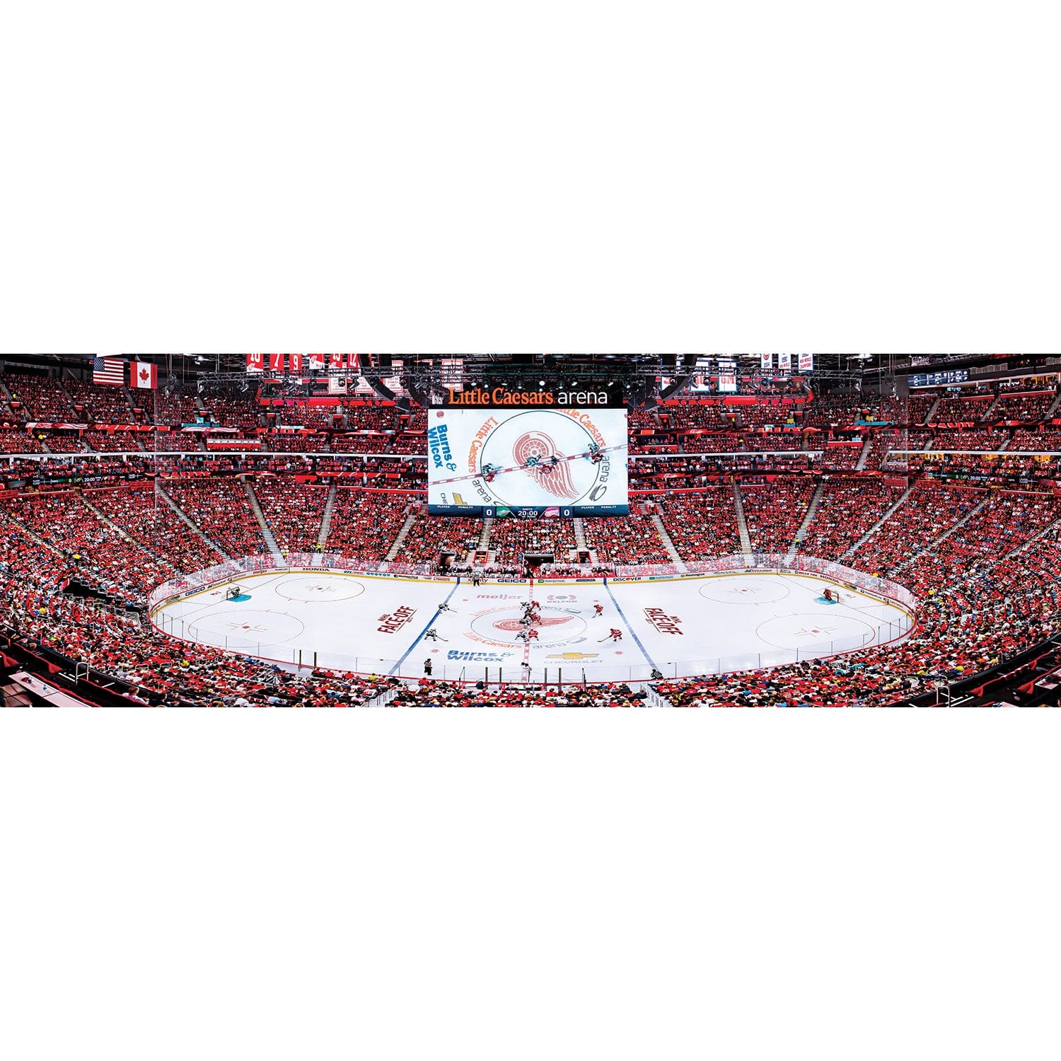Detroit Red Wings - 1000 Piece Panoramic Jigsaw Puzzle - Image 2