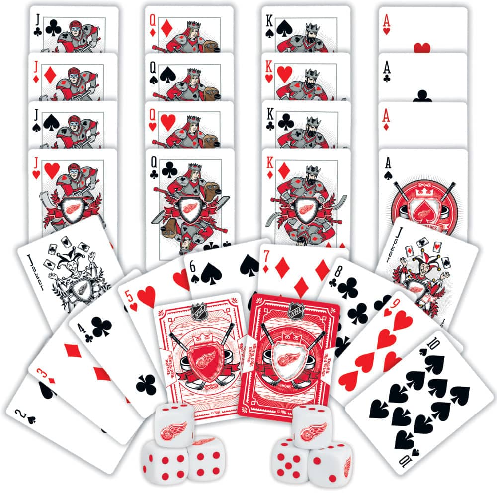 Detroit Red Wings - 2-Pack Playing Cards & Dice Set - Image 2