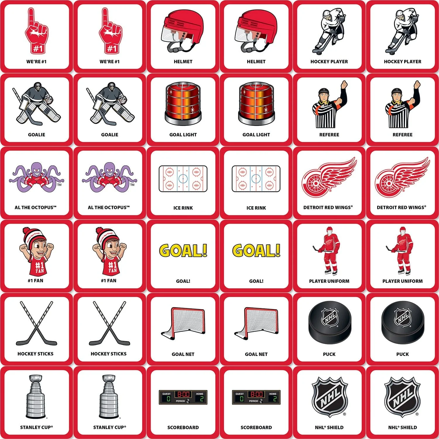 Detroit Red Wings Matching Game - Image 2