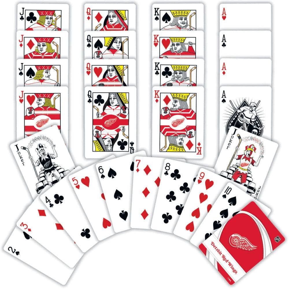Detroit Red Wings Playing Cards - 54 Card Deck - Image 2