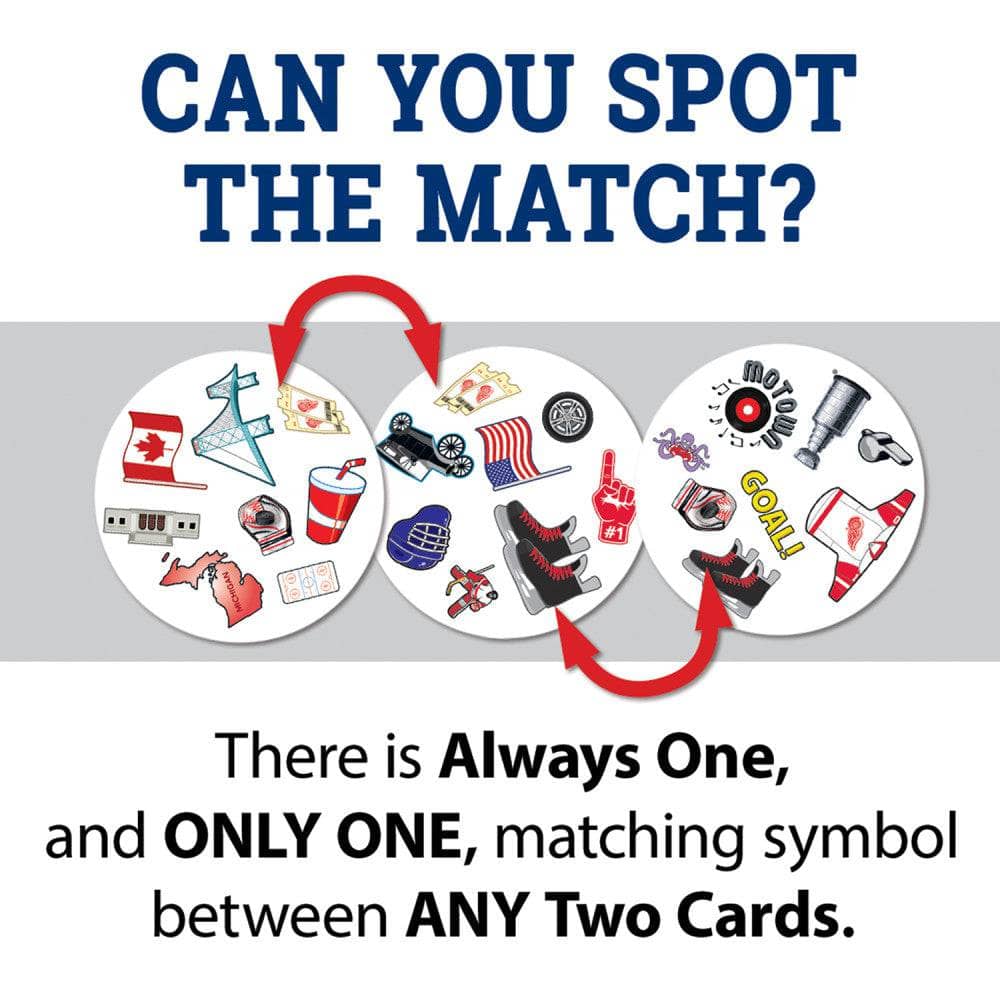 Detroit Red Wings Spot It! Card Game - Image 2