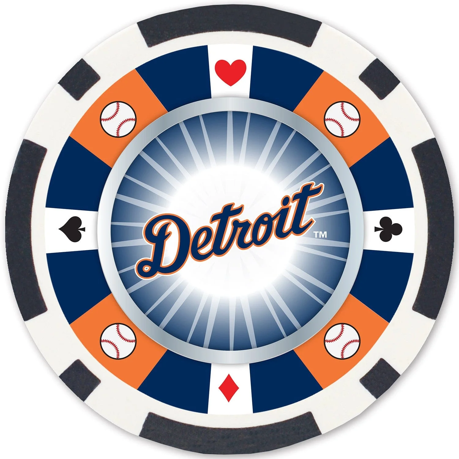 Detroit Tigers 100 Piece Poker Chips - Image 2