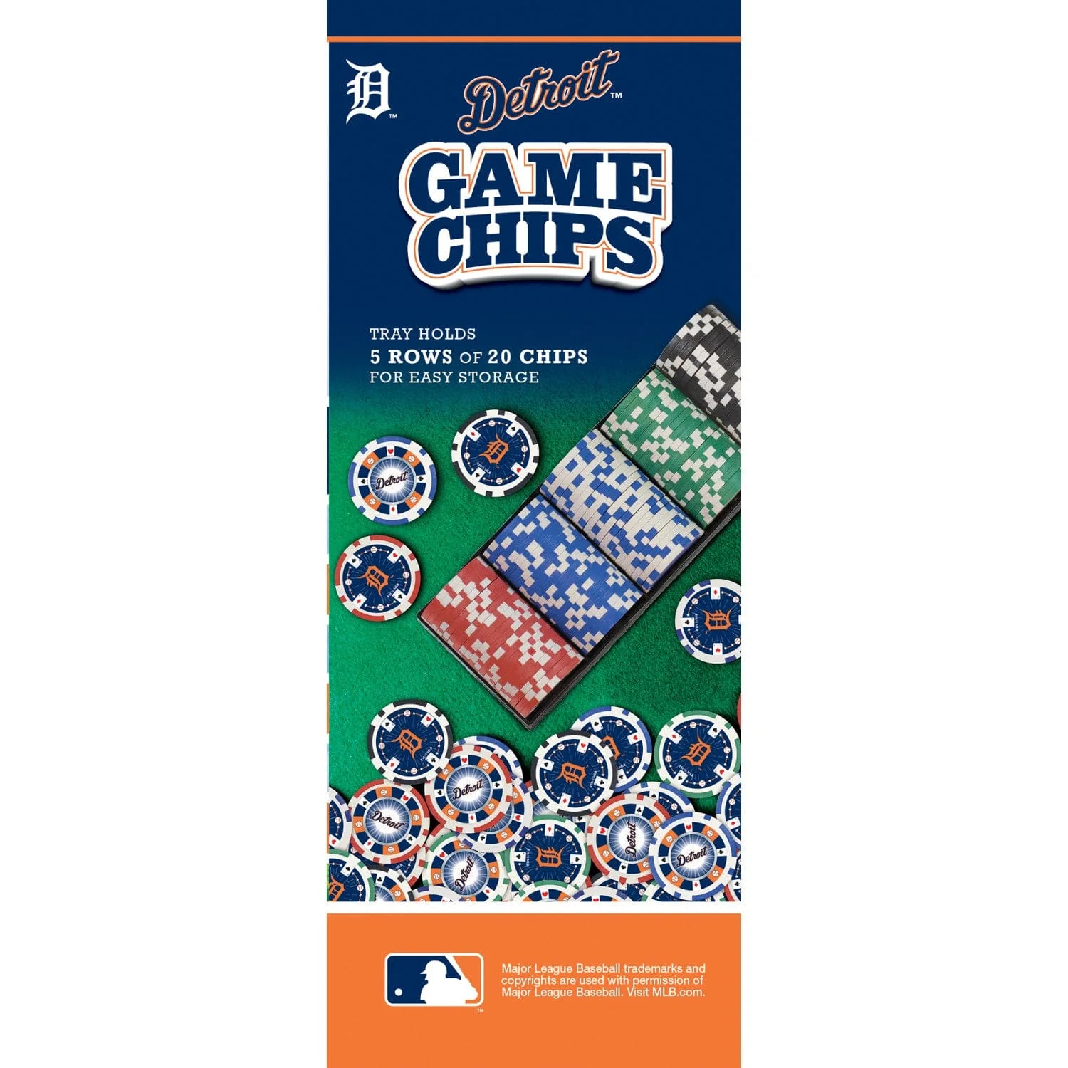 Detroit Tigers 100 Piece Poker Chips - Image 4