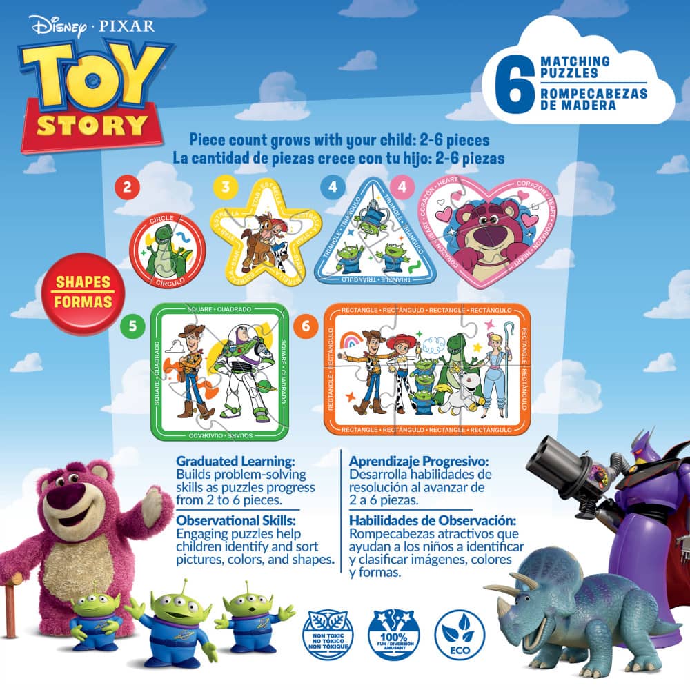 Disney - Toy Story 6-Pack Wood Shaped Puzzles - Image 3