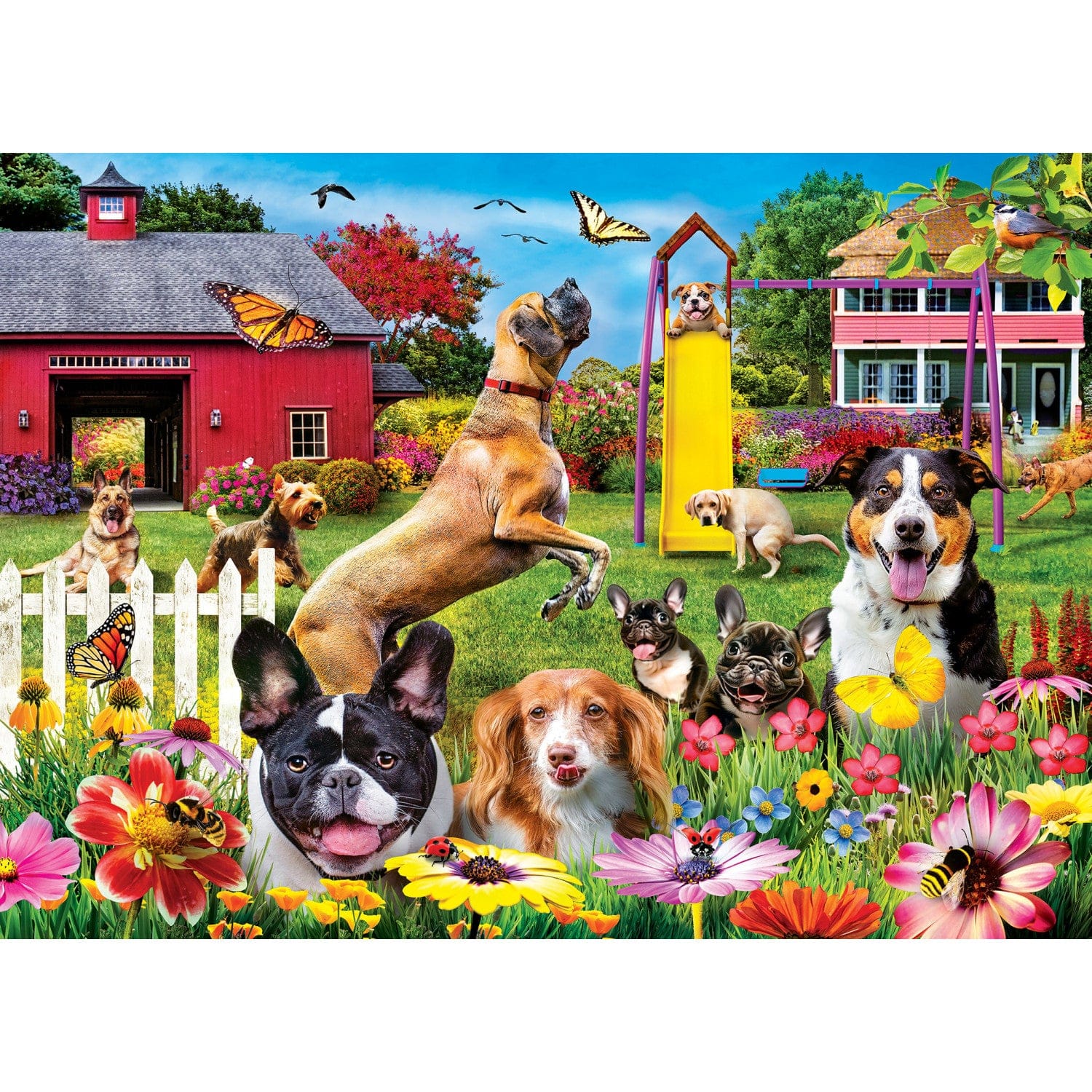Wild & Whimsical - Dog Gone Good Day 1000 Piece Jigsaw Puzzle - Image 2
