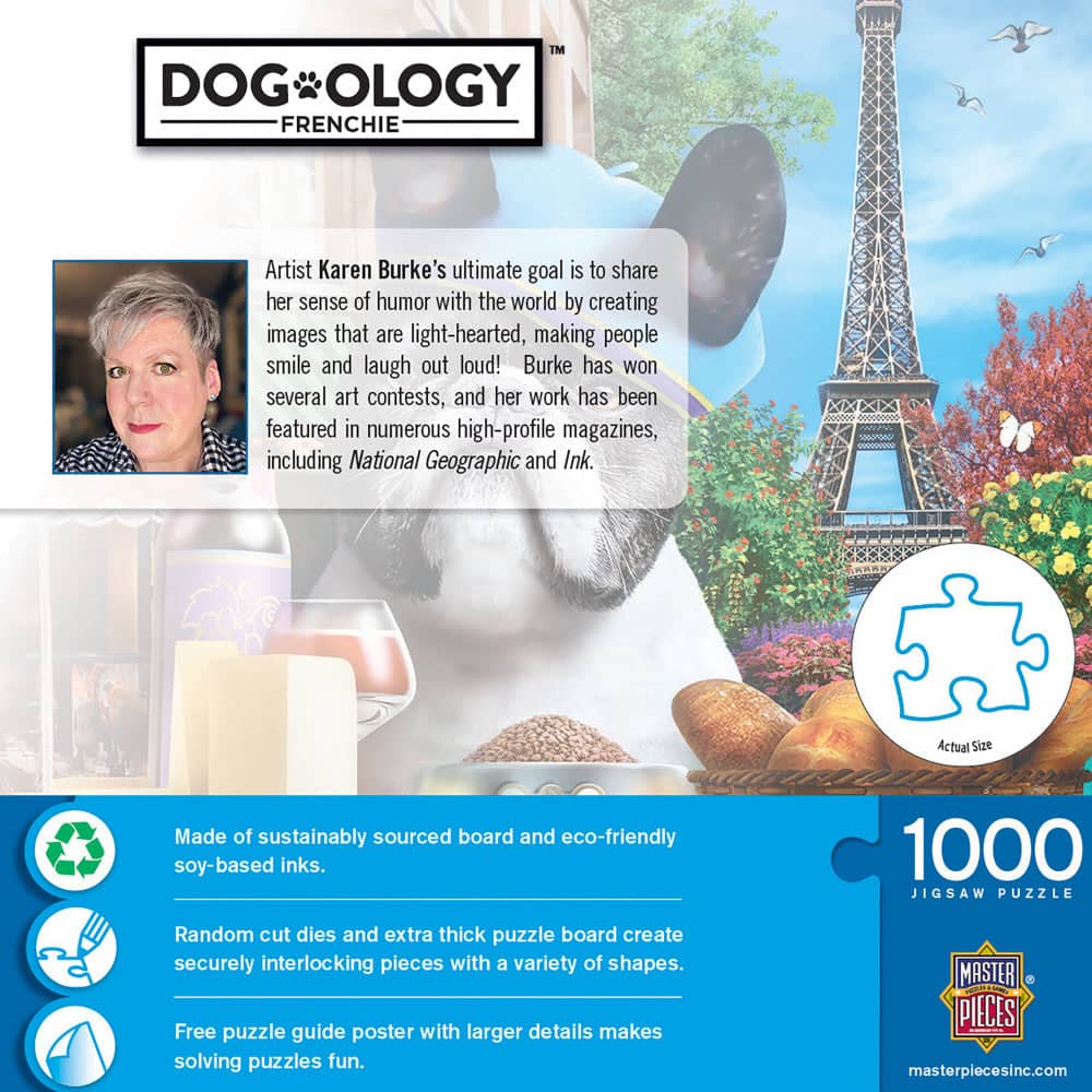 Dogology - Frenchie 1000 Piece Jigsaw Puzzle - Image 3