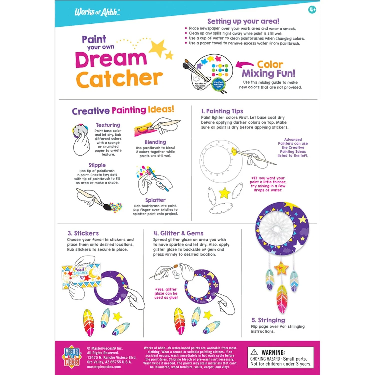 Dreamcatcher Wood Craft & Paint Kit - Image 4