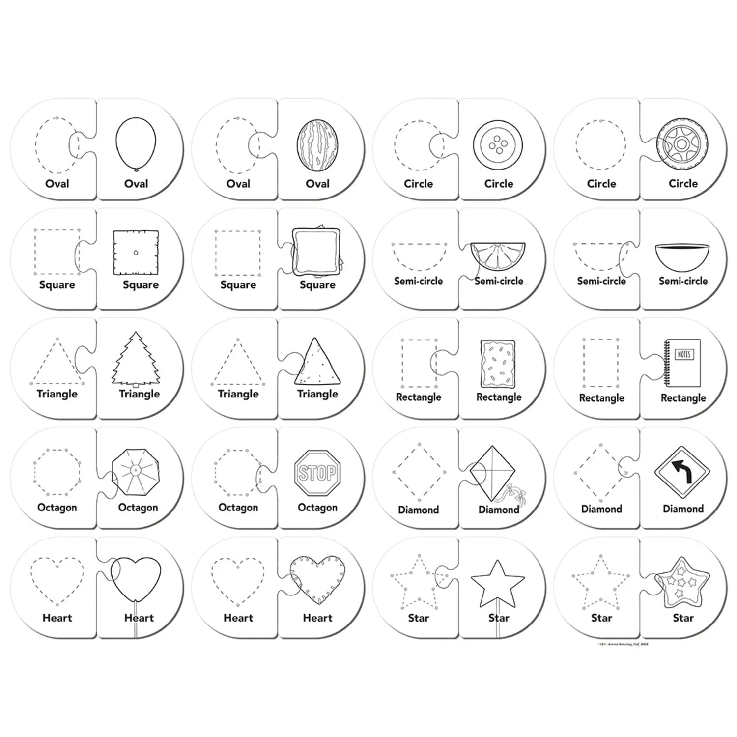 Colors & Shapes - Educational Matching Jigsaw Puzzles - Image 4
