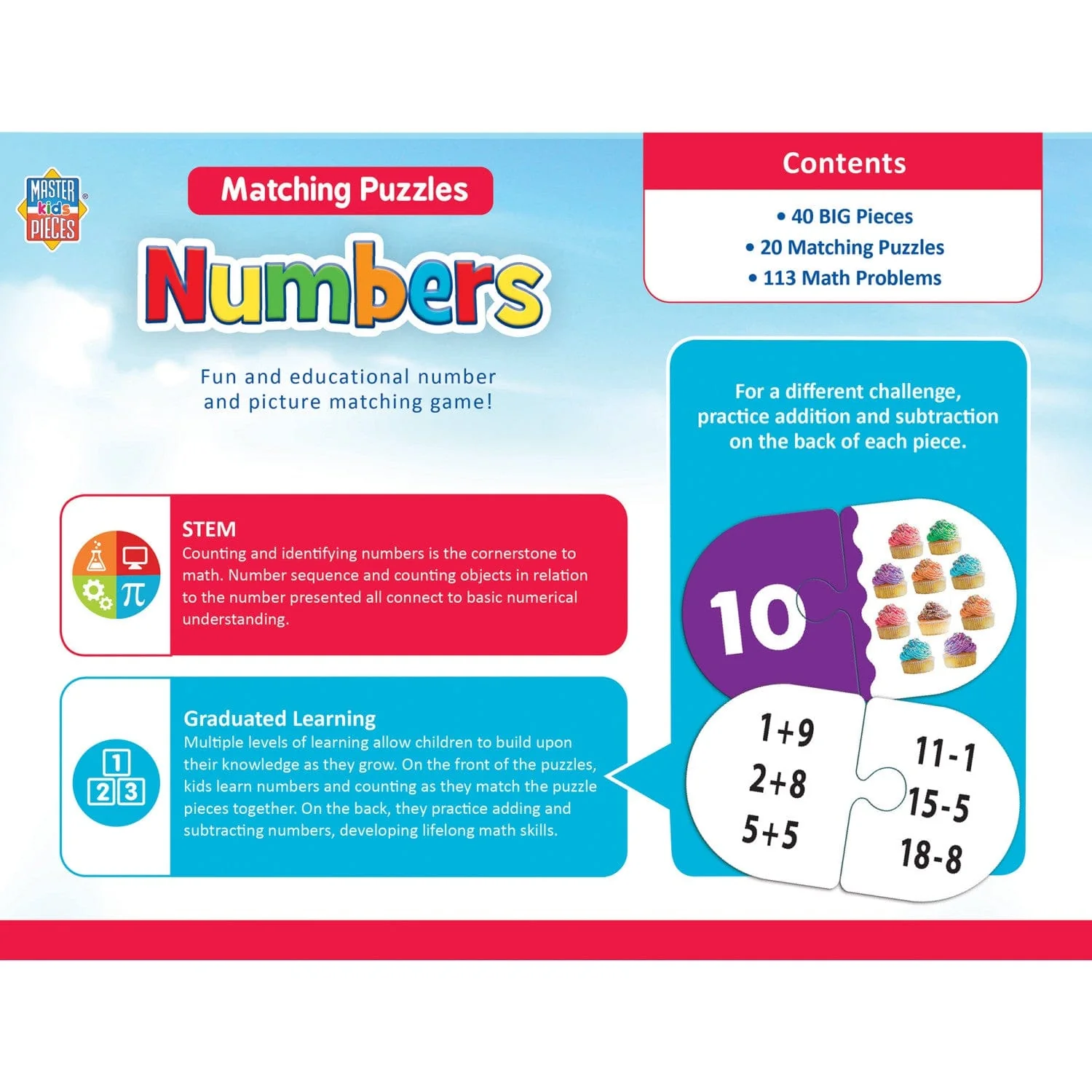 Numbers - Educational Matching Jigsaw Puzzles - Image 3