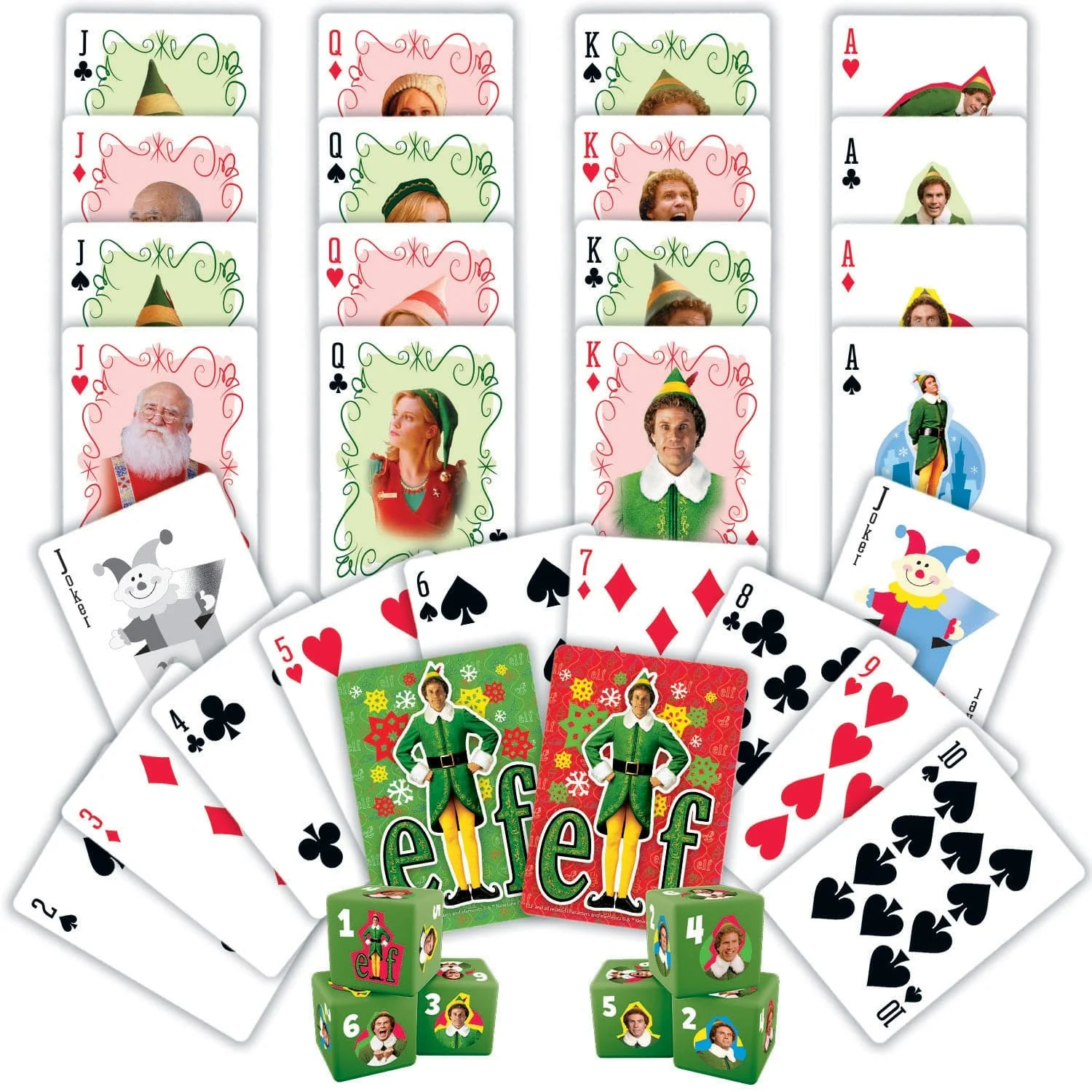 Elf 2-pack Playing Cards & Dice Set - Image 2