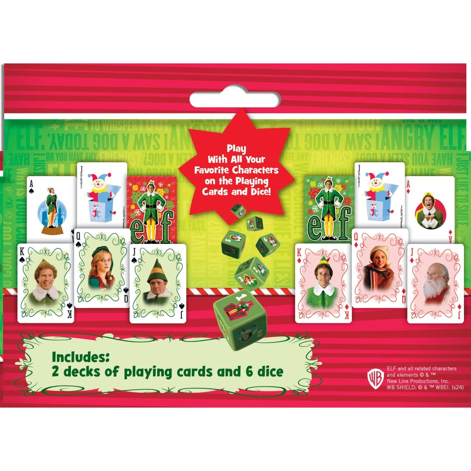 Elf 2-pack Playing Cards & Dice Set - Image 3